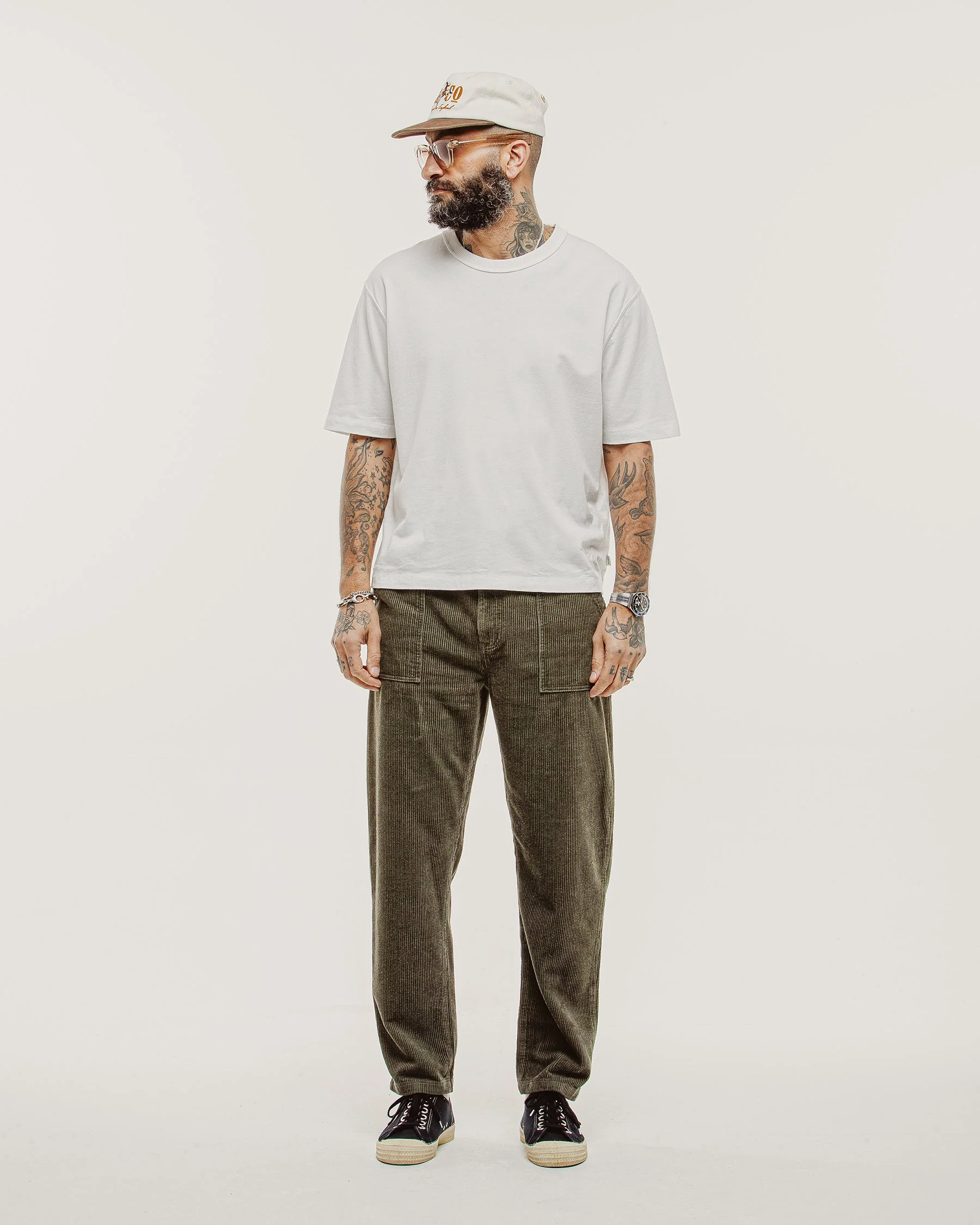 Cord Service Fatigue Pants - Woodland Green - Image 4