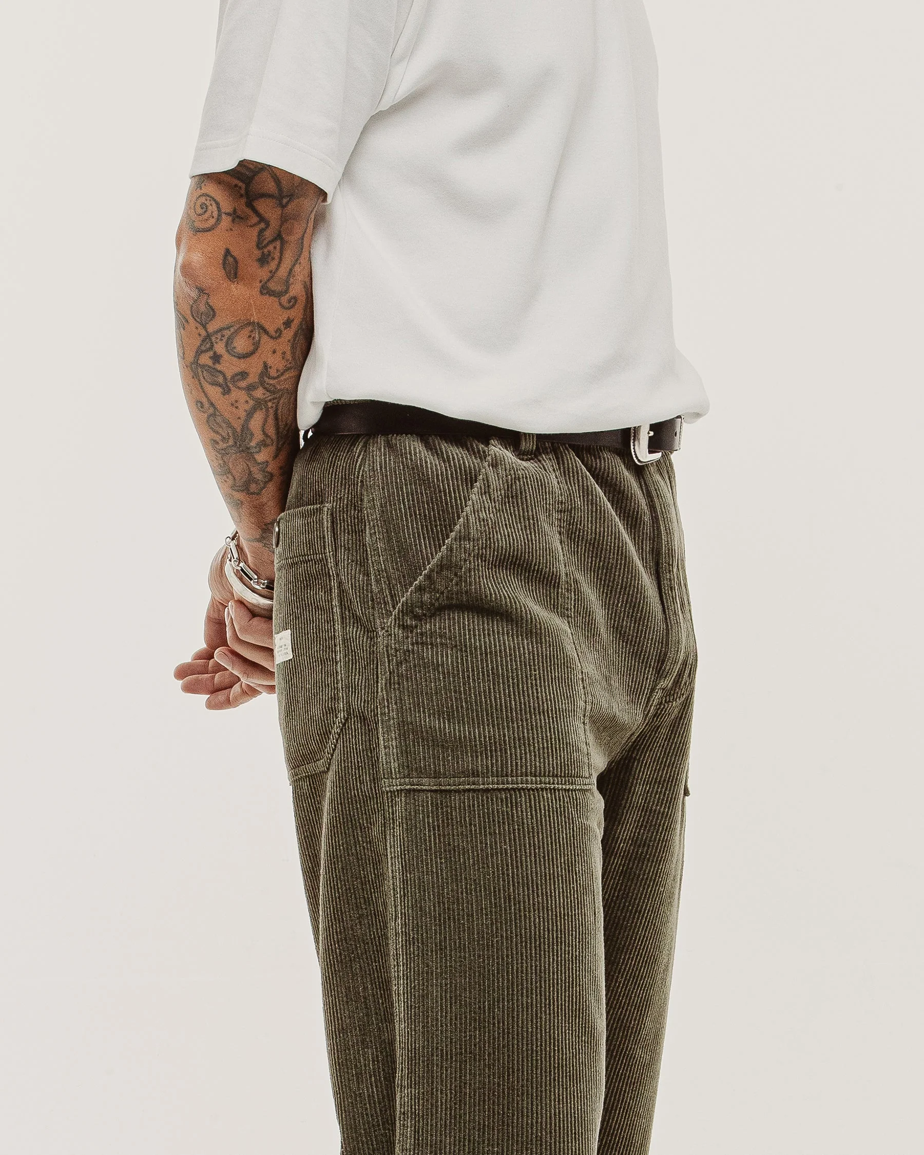 Cord Service Fatigue Pants - Woodland Green - Image 5