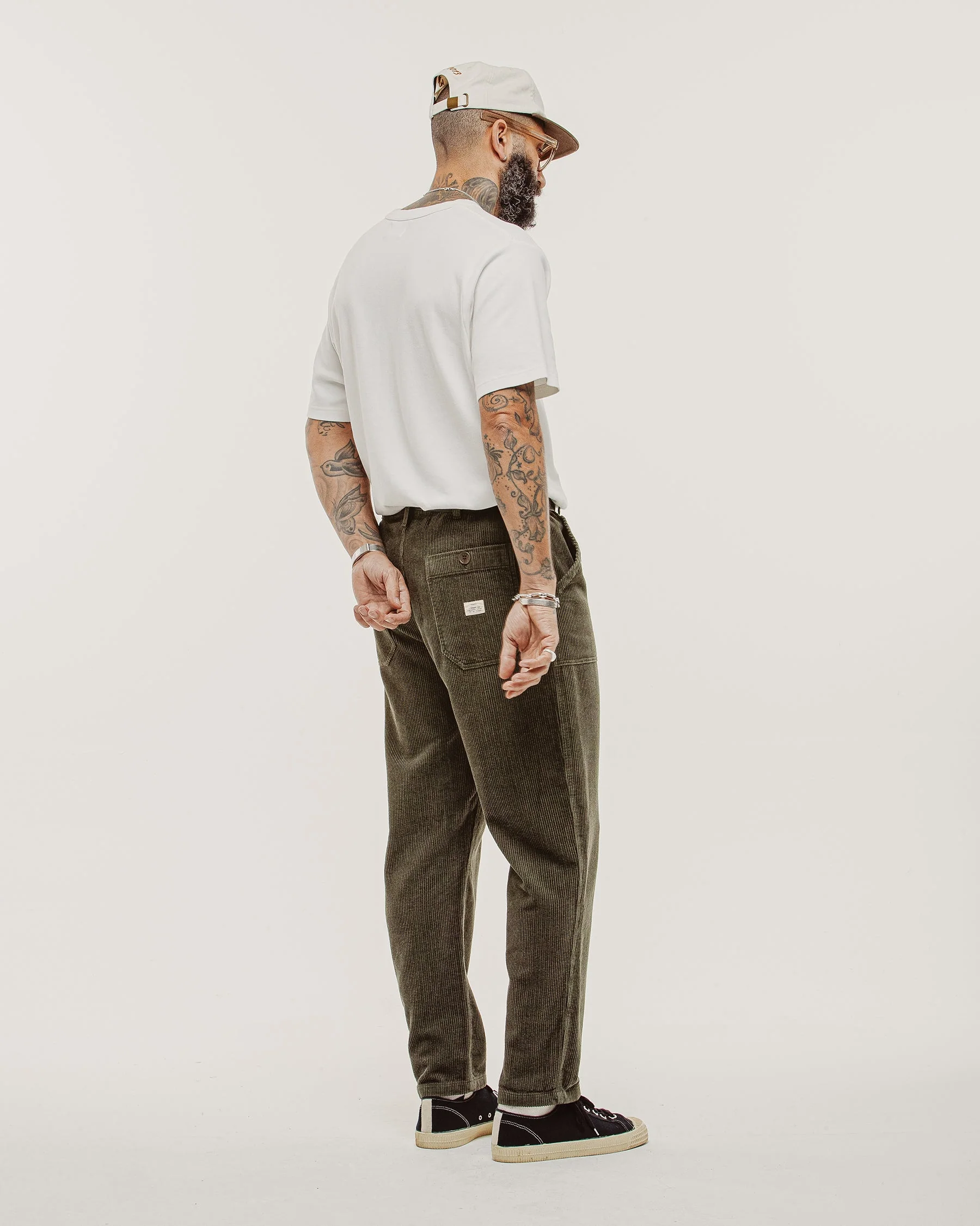 Cord Service Fatigue Pants - Woodland Green - Image 8