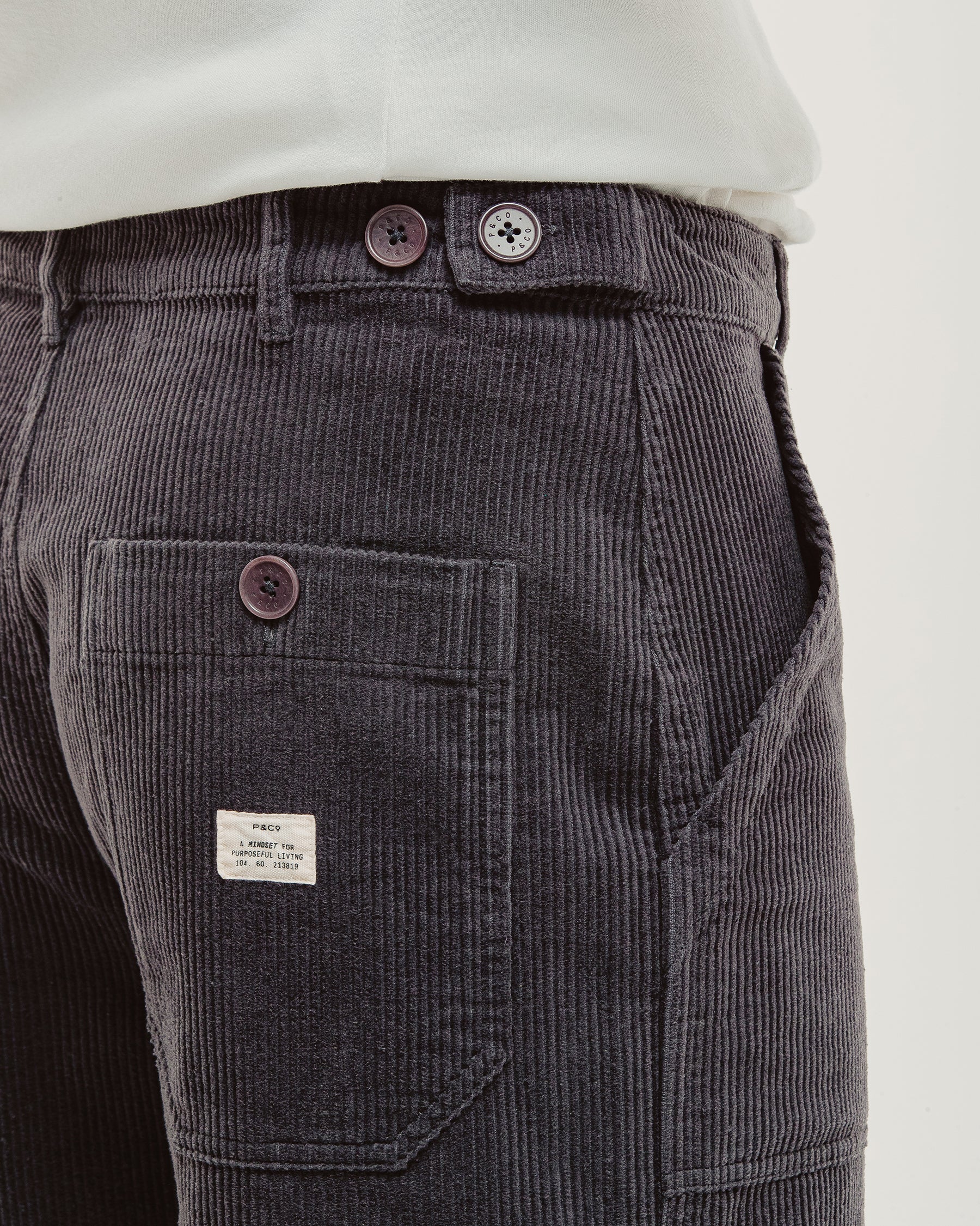 Cord Service Fatigue Pants - Slate Grey - Image 5