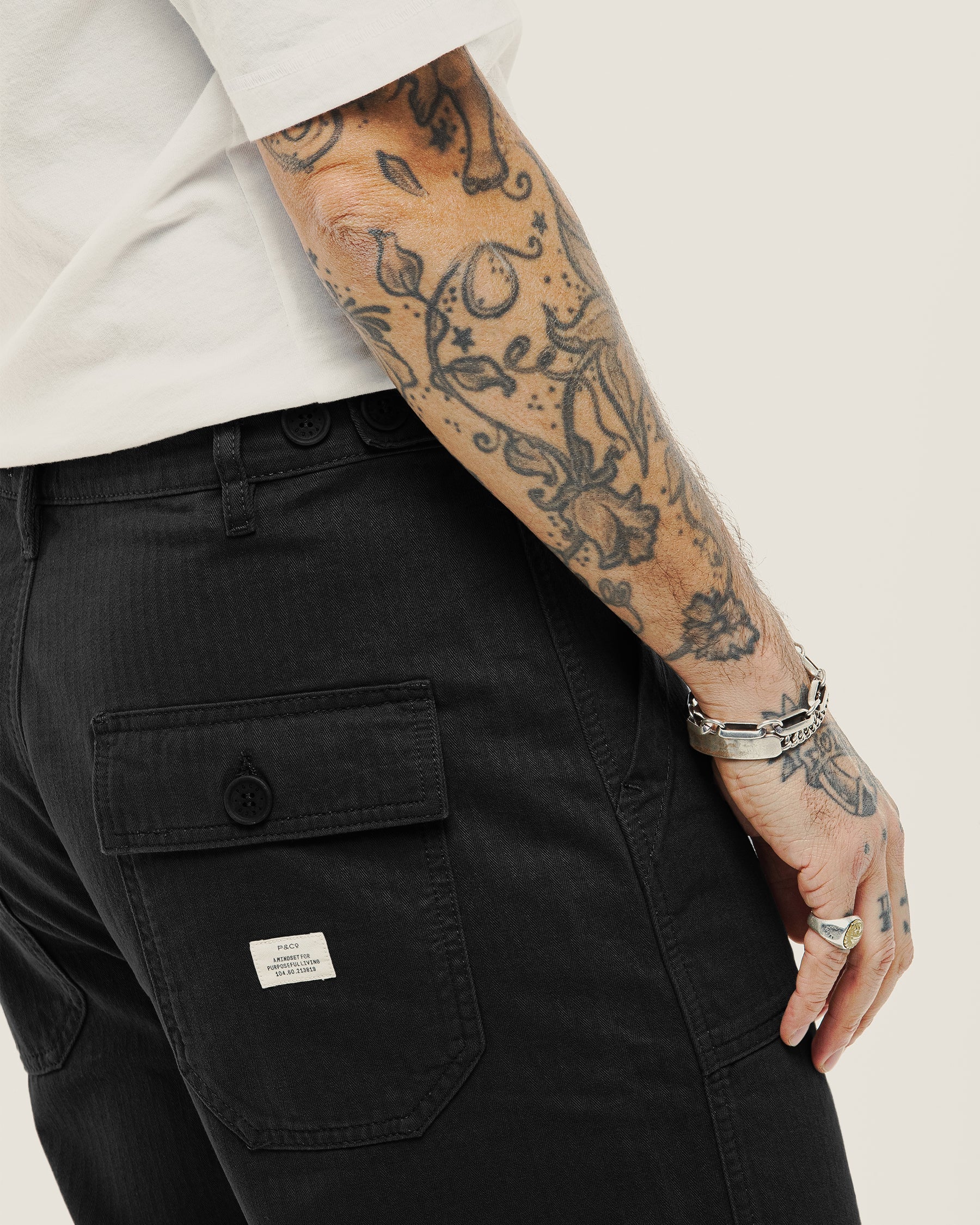 Service Fatigue Pants - Black - Image 5