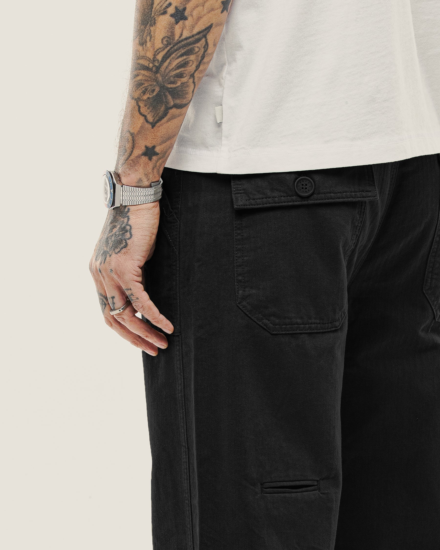 Service Fatigue Pants - Black - Image 7