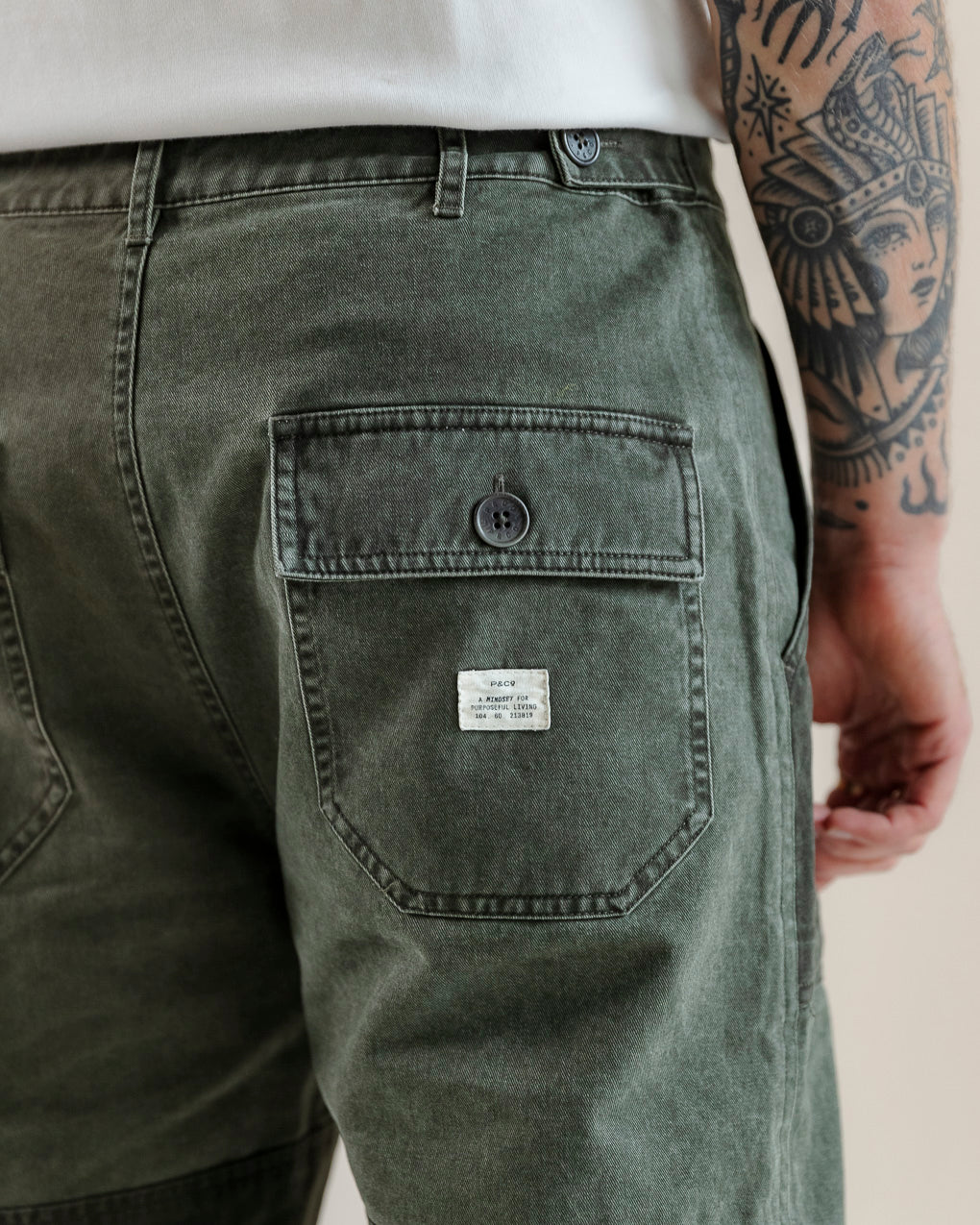 Surplus Fatigue Pants - Khaki - Image 5