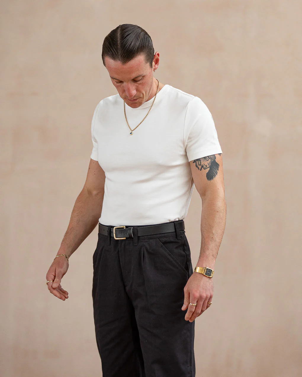 50's Crafted T-Shirt - Off White - Image 3