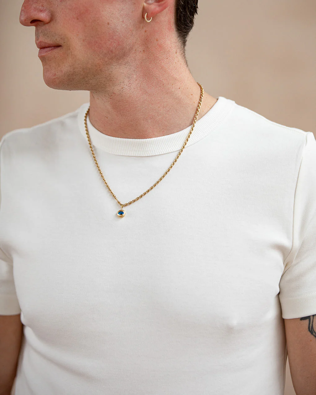 50's Crafted T-Shirt - Off White - Image 4