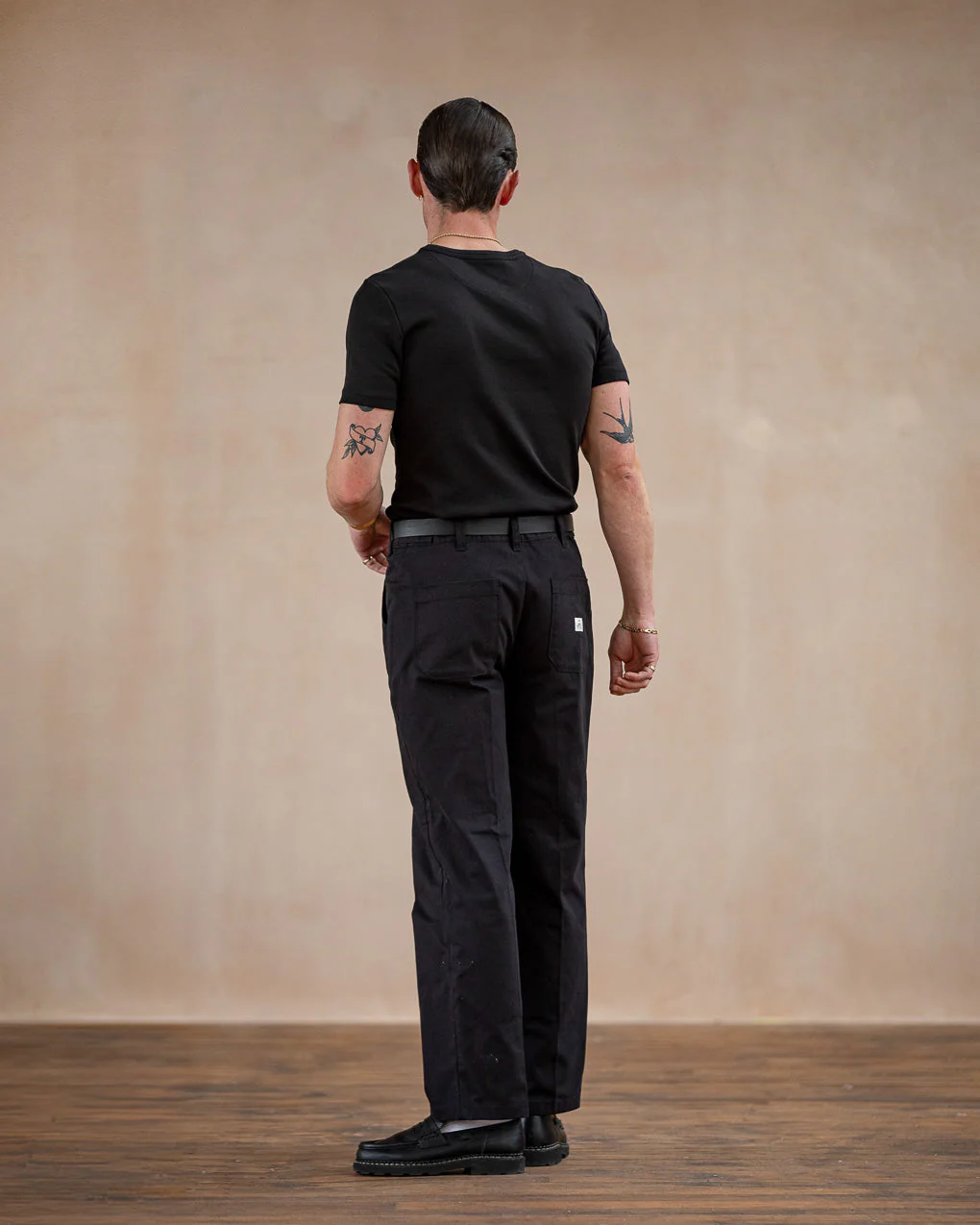 50's Crafted T-Shirt - Washed Black - Image 4