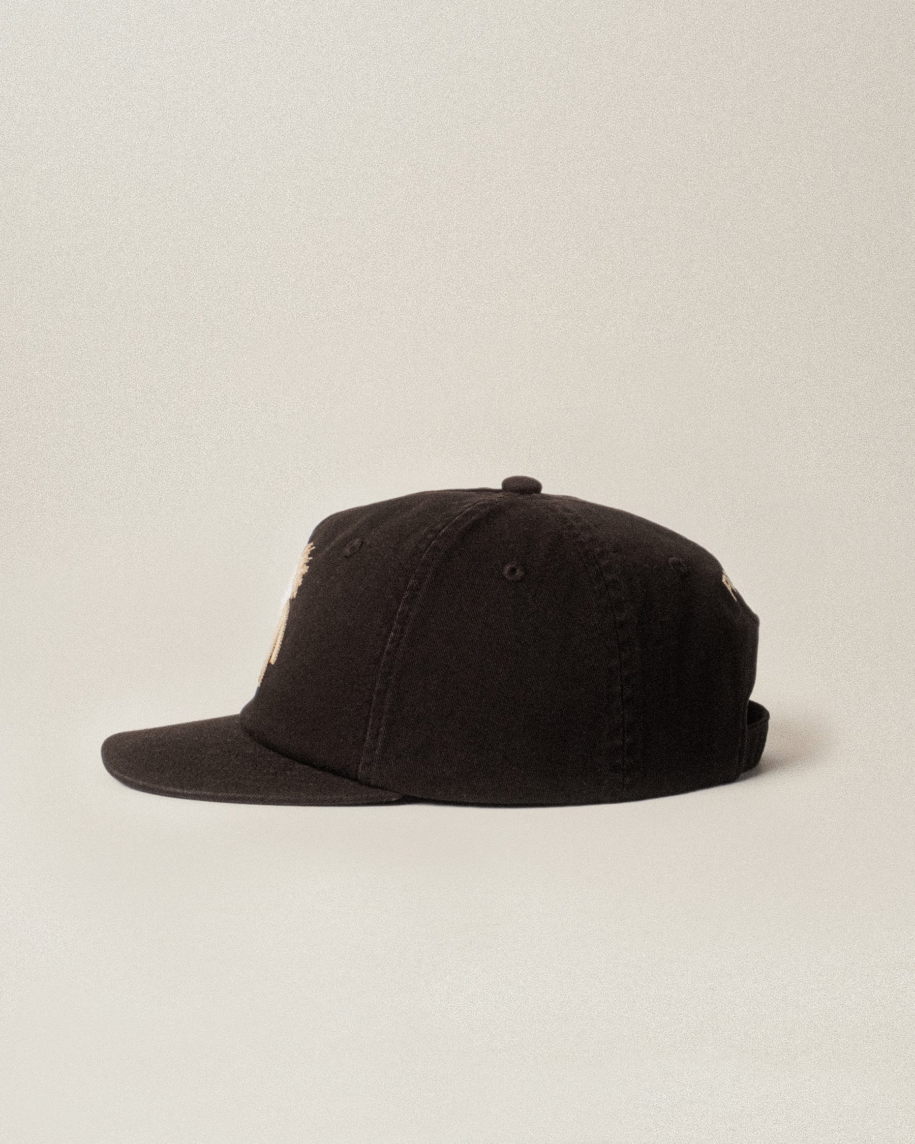 Akela Cotton 5 Panel Cap - Black - Image 3