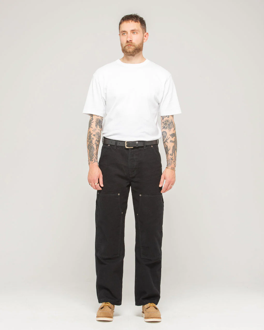 Albion Straight Fit Carpenter Pant - Black - Image 3