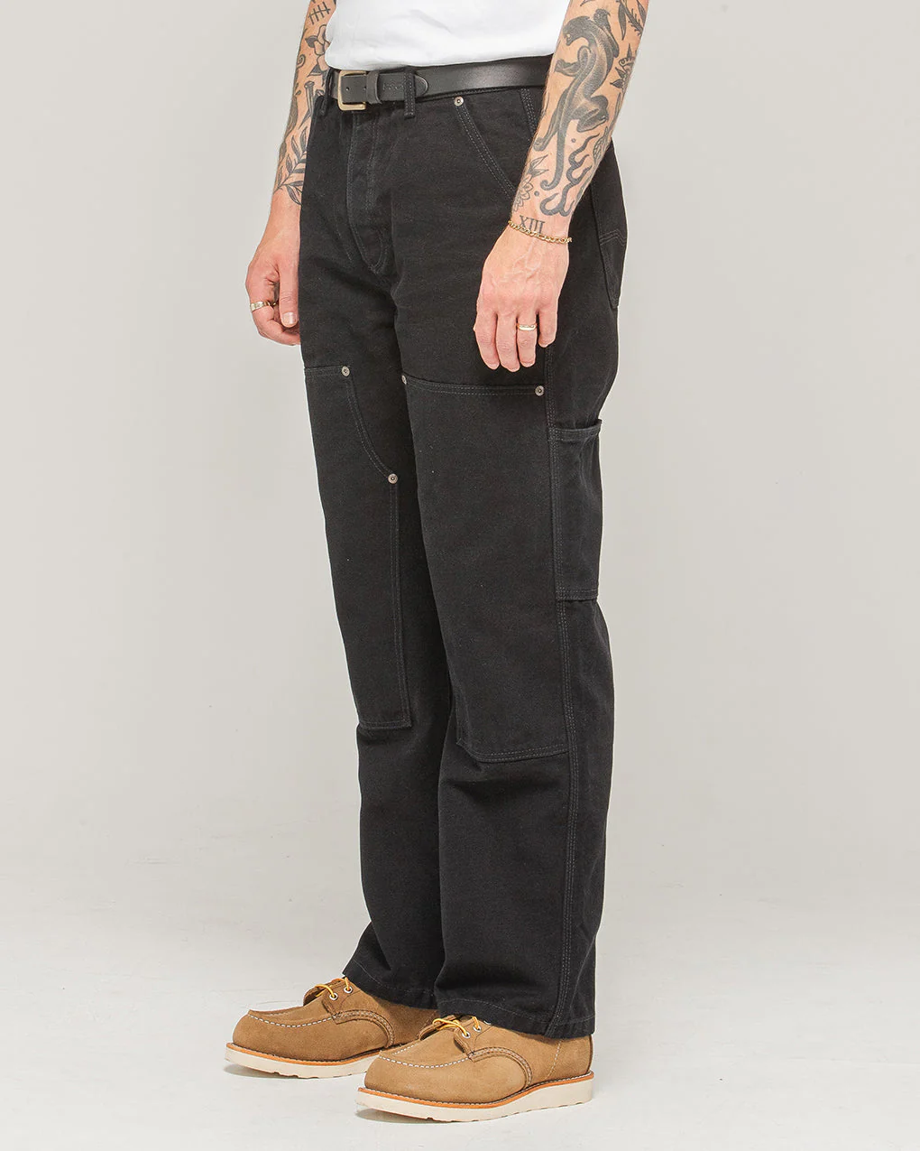 Albion Straight Fit Carpenter Pant - Black - Image 5