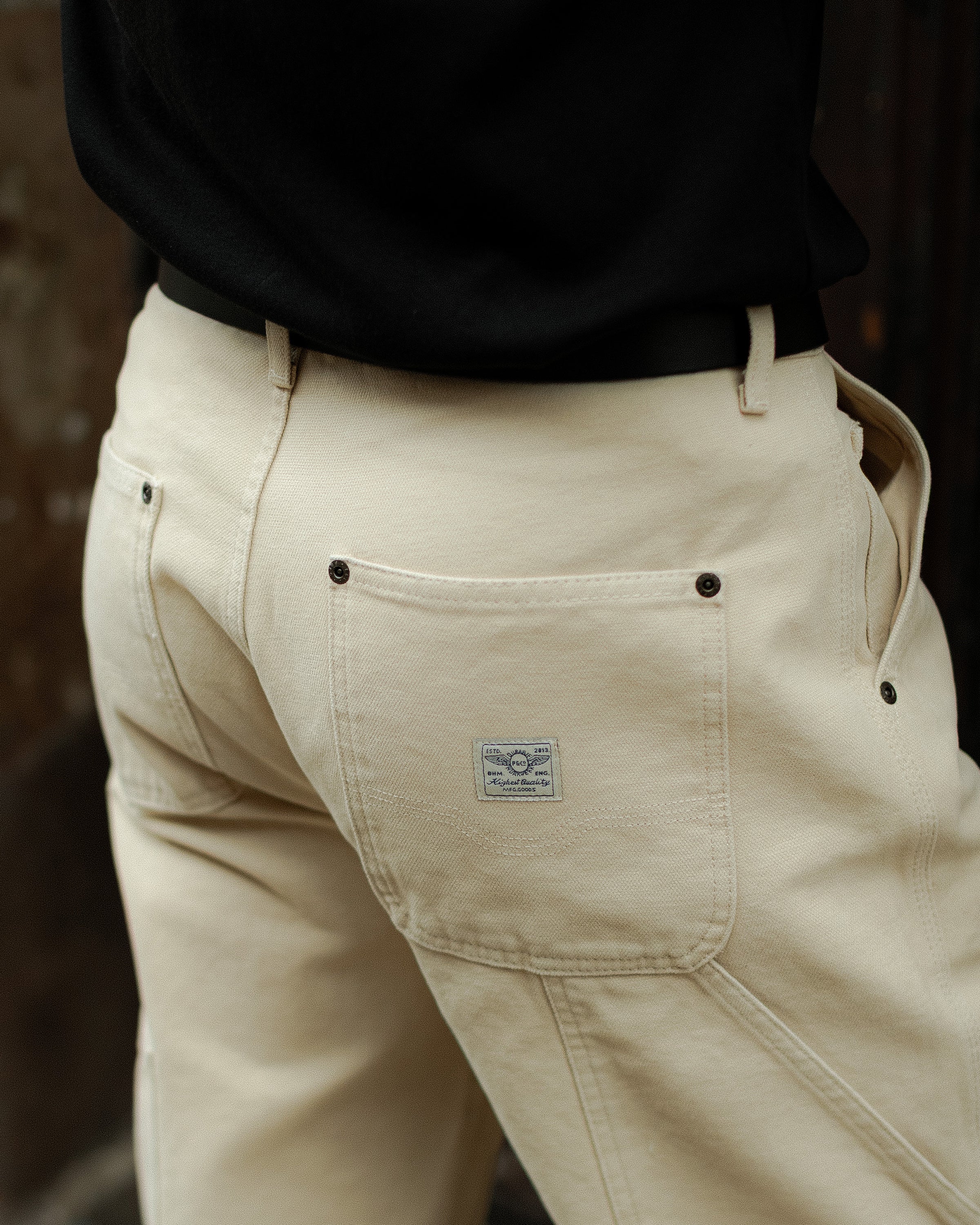 Albion Straight Fit Carpenter Pant - Bone - Image 3