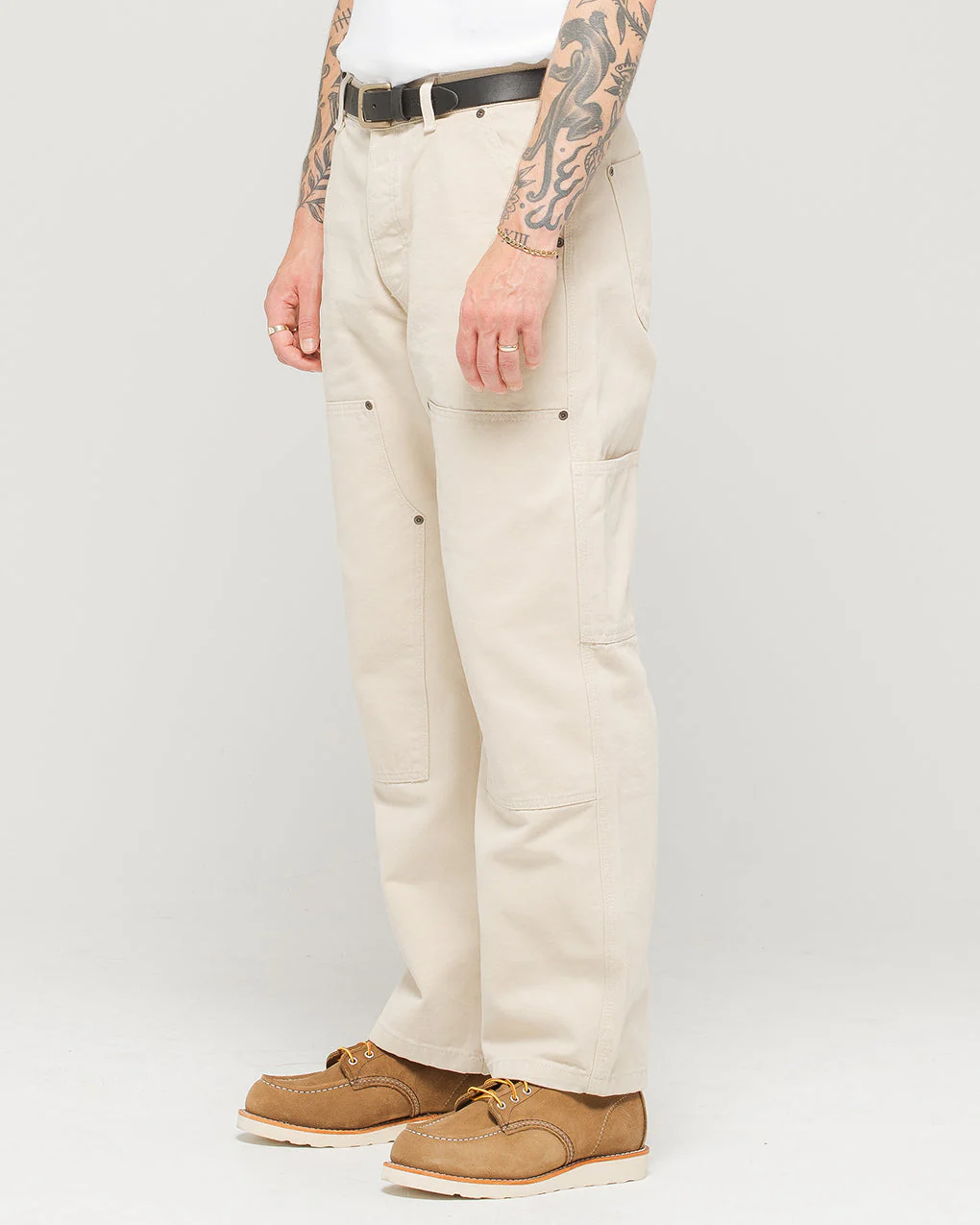 Albion Straight Fit Carpenter Pant - Bone - Image 4