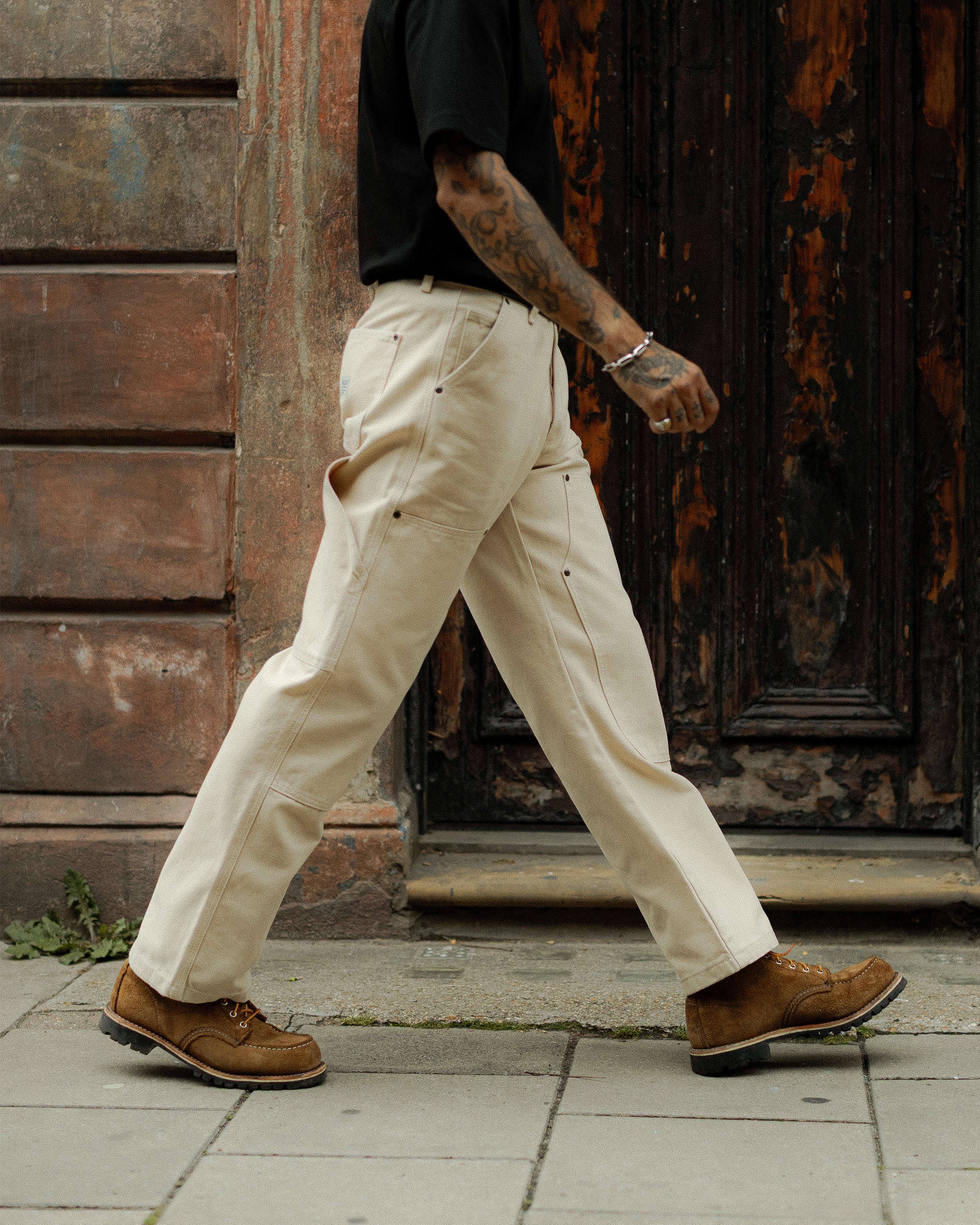 Albion Straight Fit Carpenter Pant - Bone - Image 7
