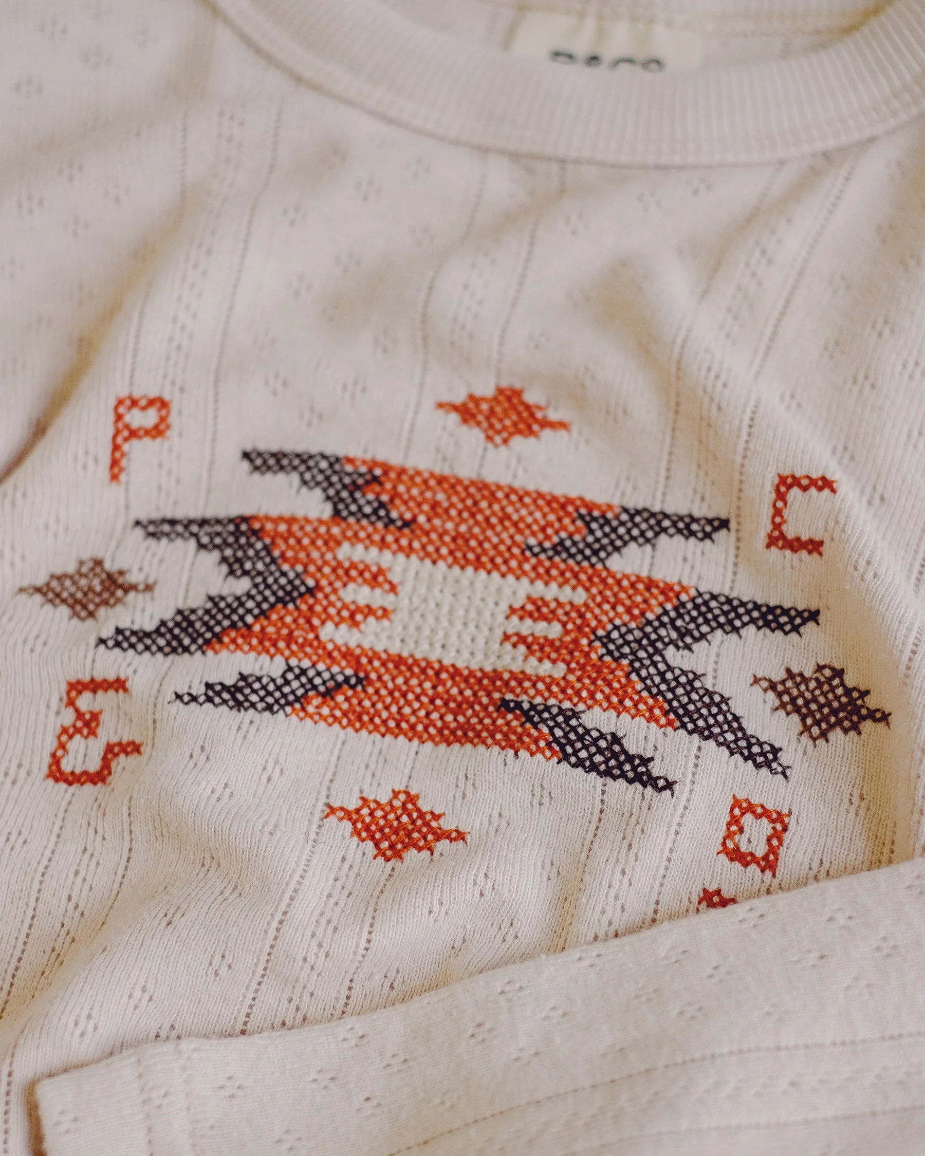 Ali Mesa Embroidered Longsleeve - Ecru - Image 3