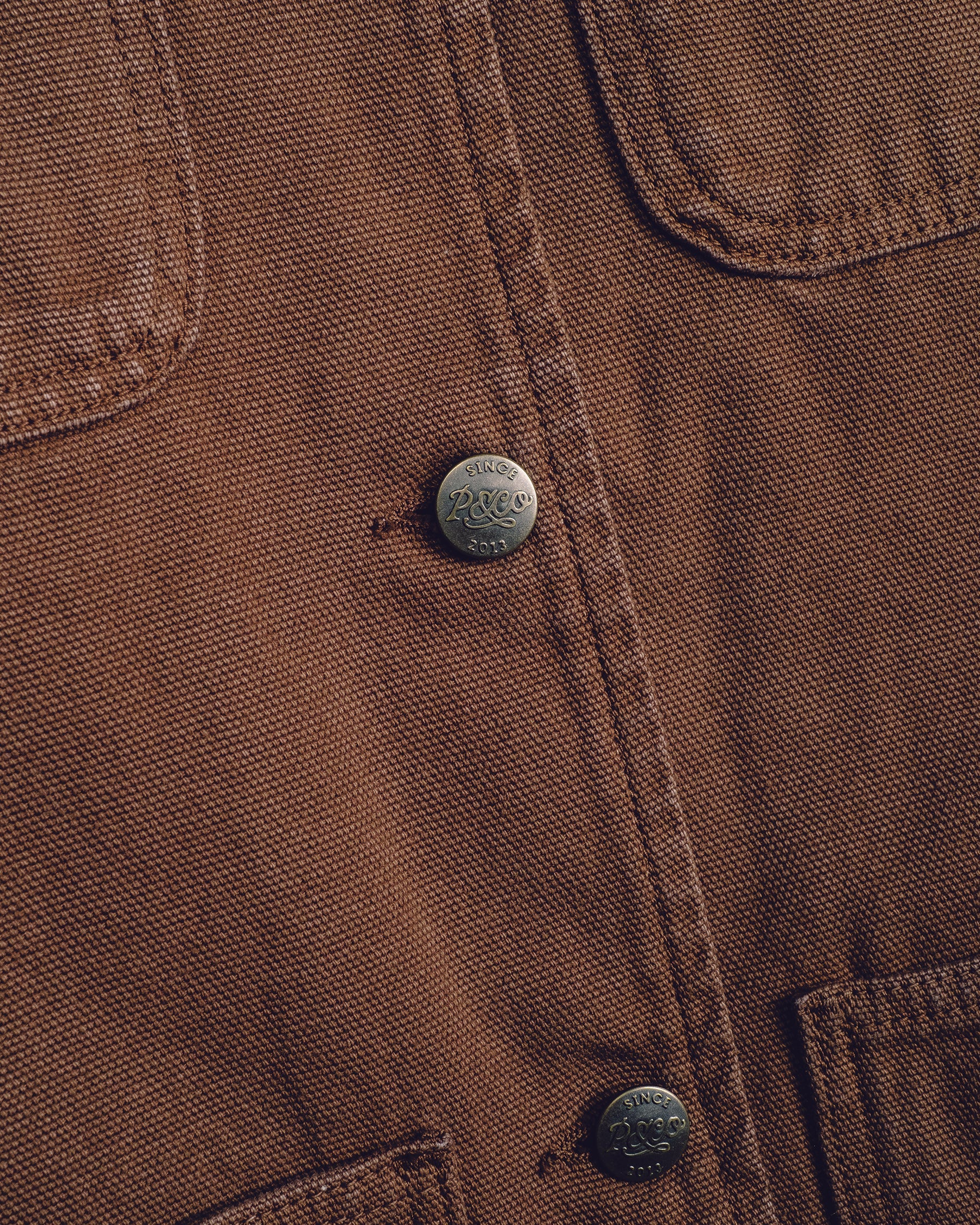 Amélie Canvas Barn Jacket - Washed Brown - Image 5