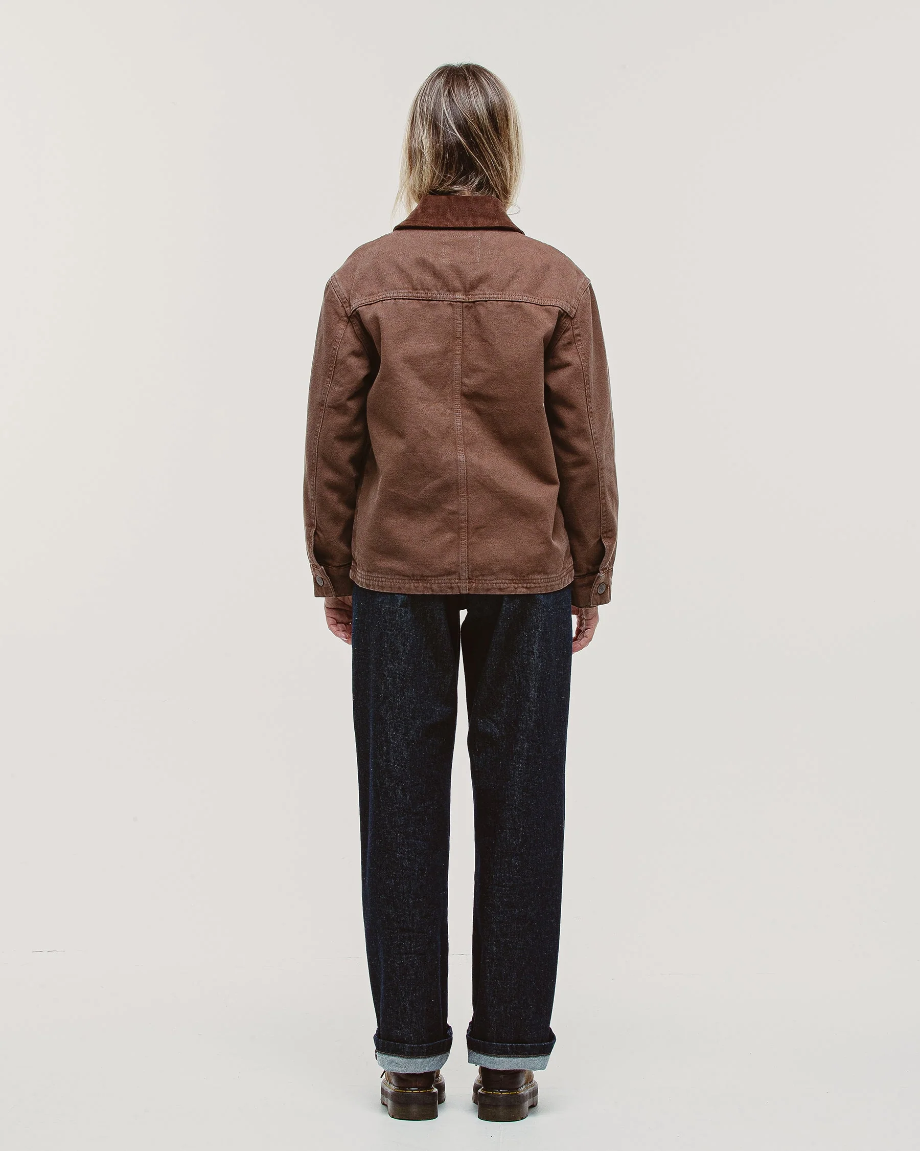 Amélie Canvas Barn Jacket - Washed Brown - Image 7