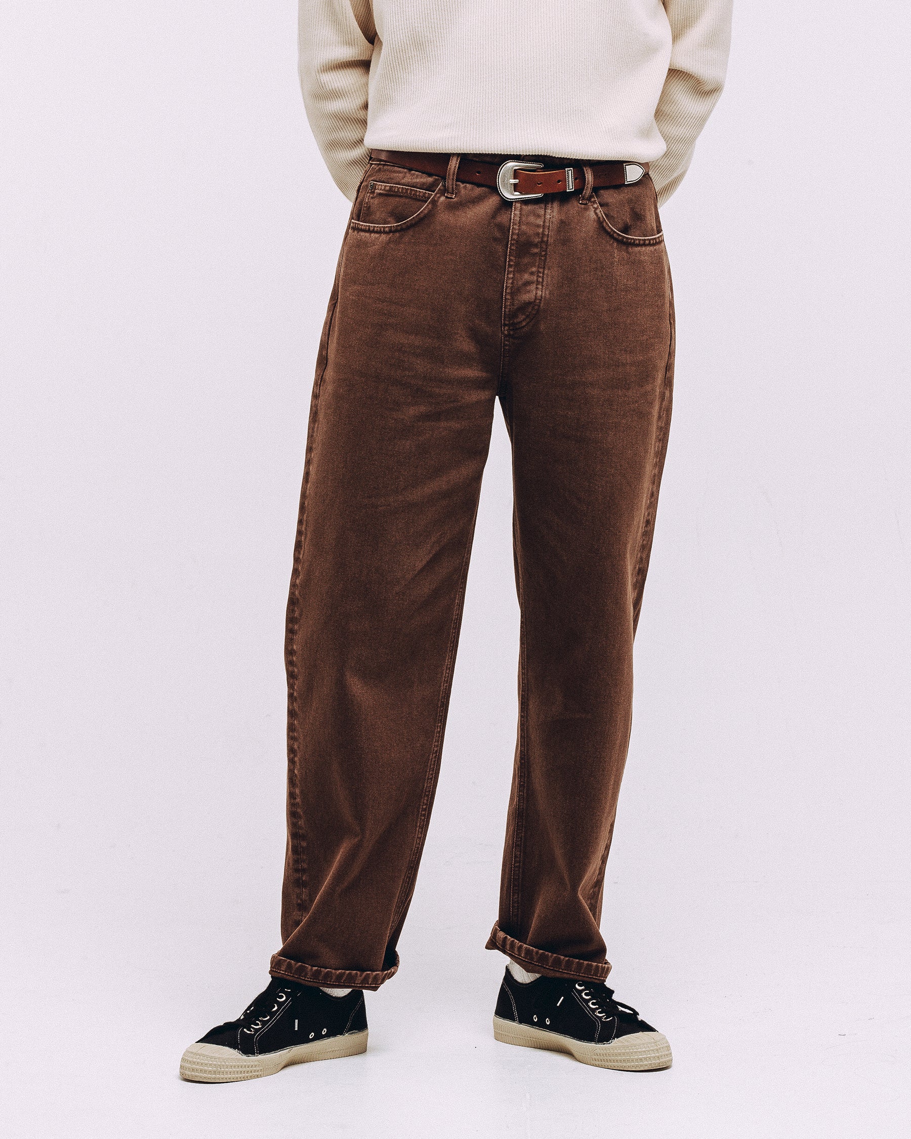 Barstow Denim Jean - Washed Brown - Image 3