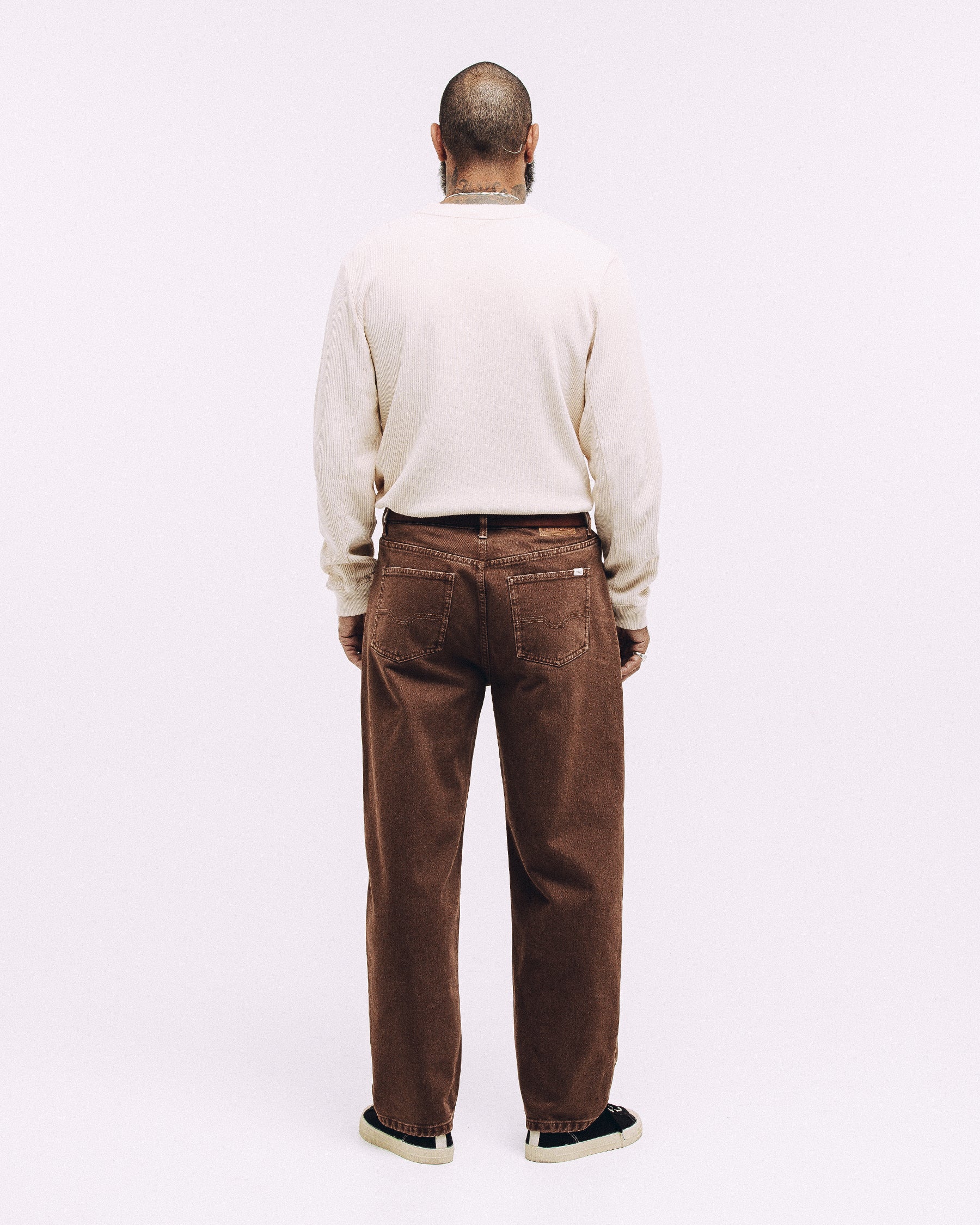 Barstow Denim Jean - Washed Brown - Image 7