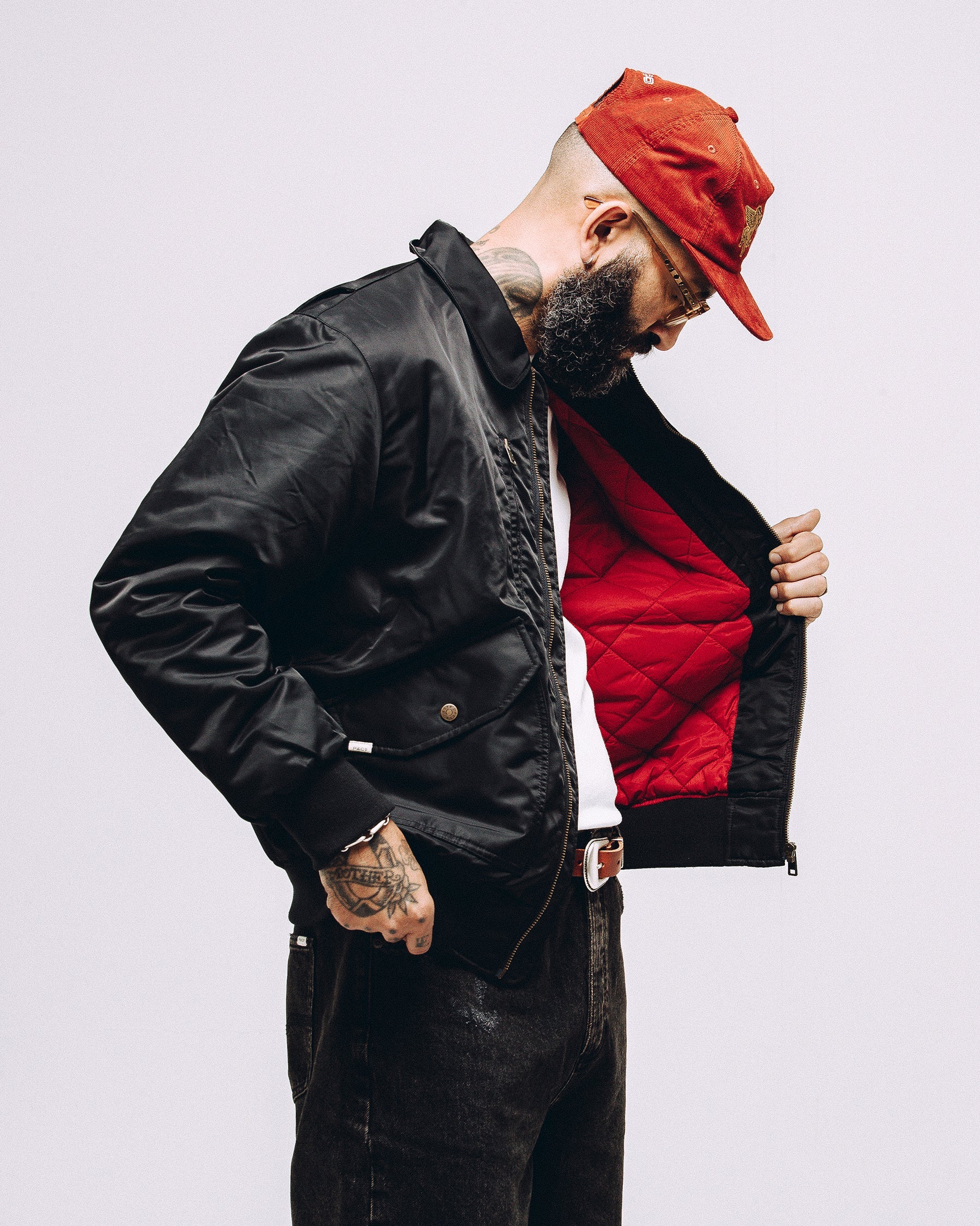Bronco Bomber Jacket - Black - Image 3