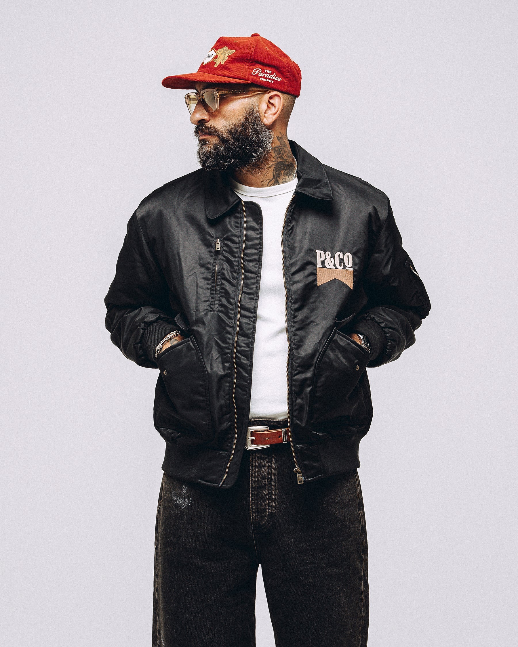 Bronco Bomber Jacket - Black - Image 7