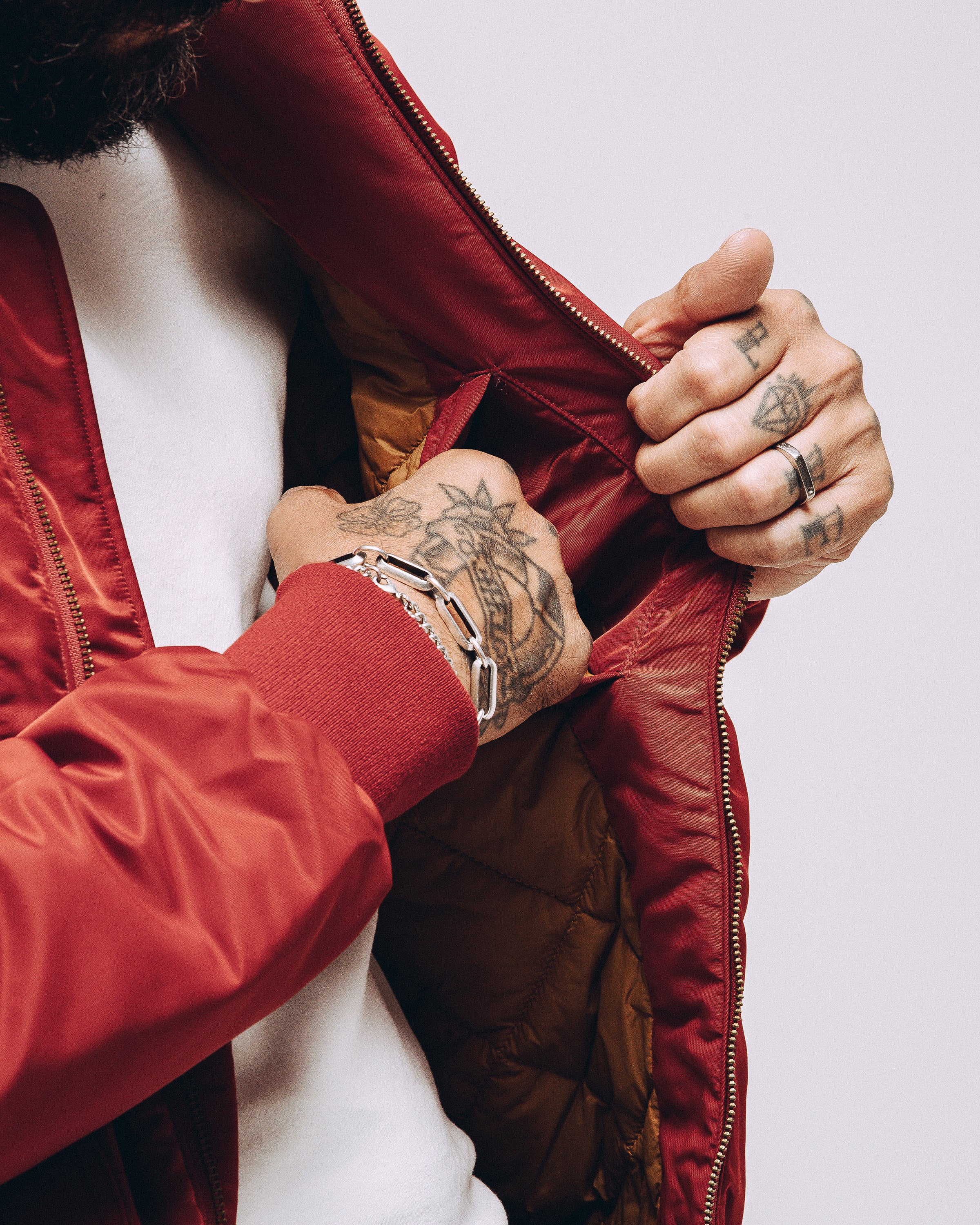 Bronco Bomber Jacket - Red - Image 5