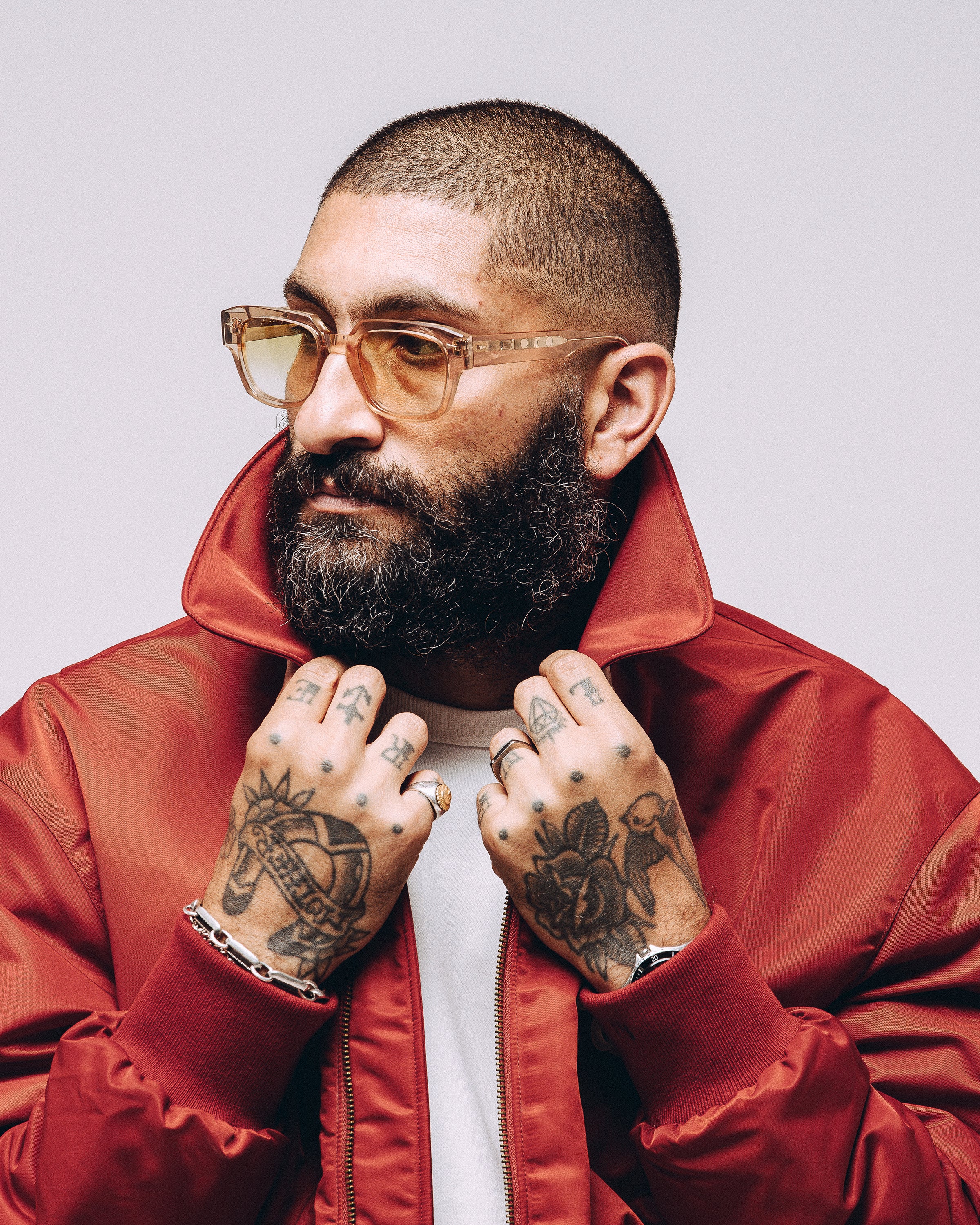 Bronco Bomber Jacket - Red - Image 6