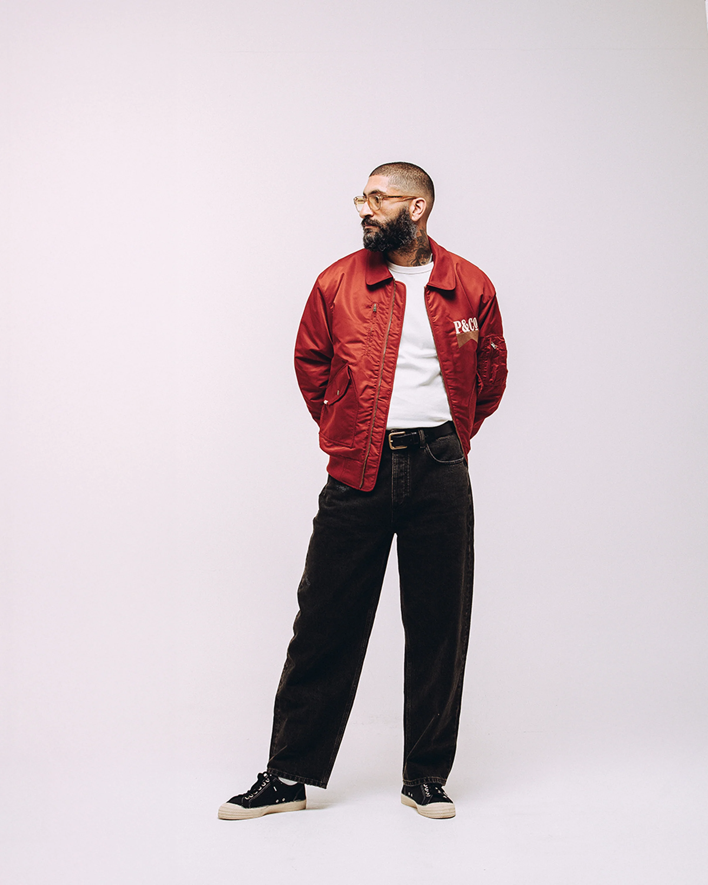 Bronco Bomber Jacket - Red - Image 9