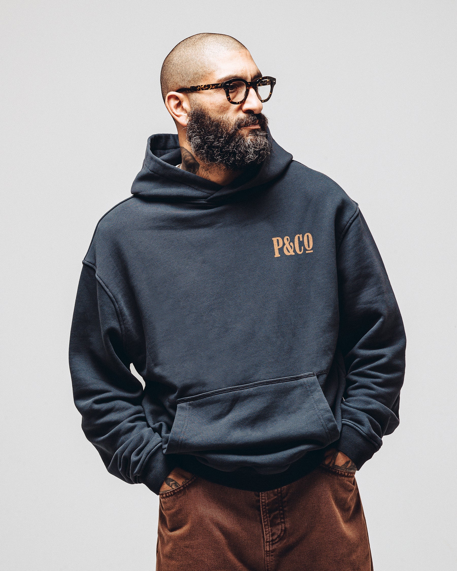 Bucking Bronco Hoodie - Washed Black - Image 7