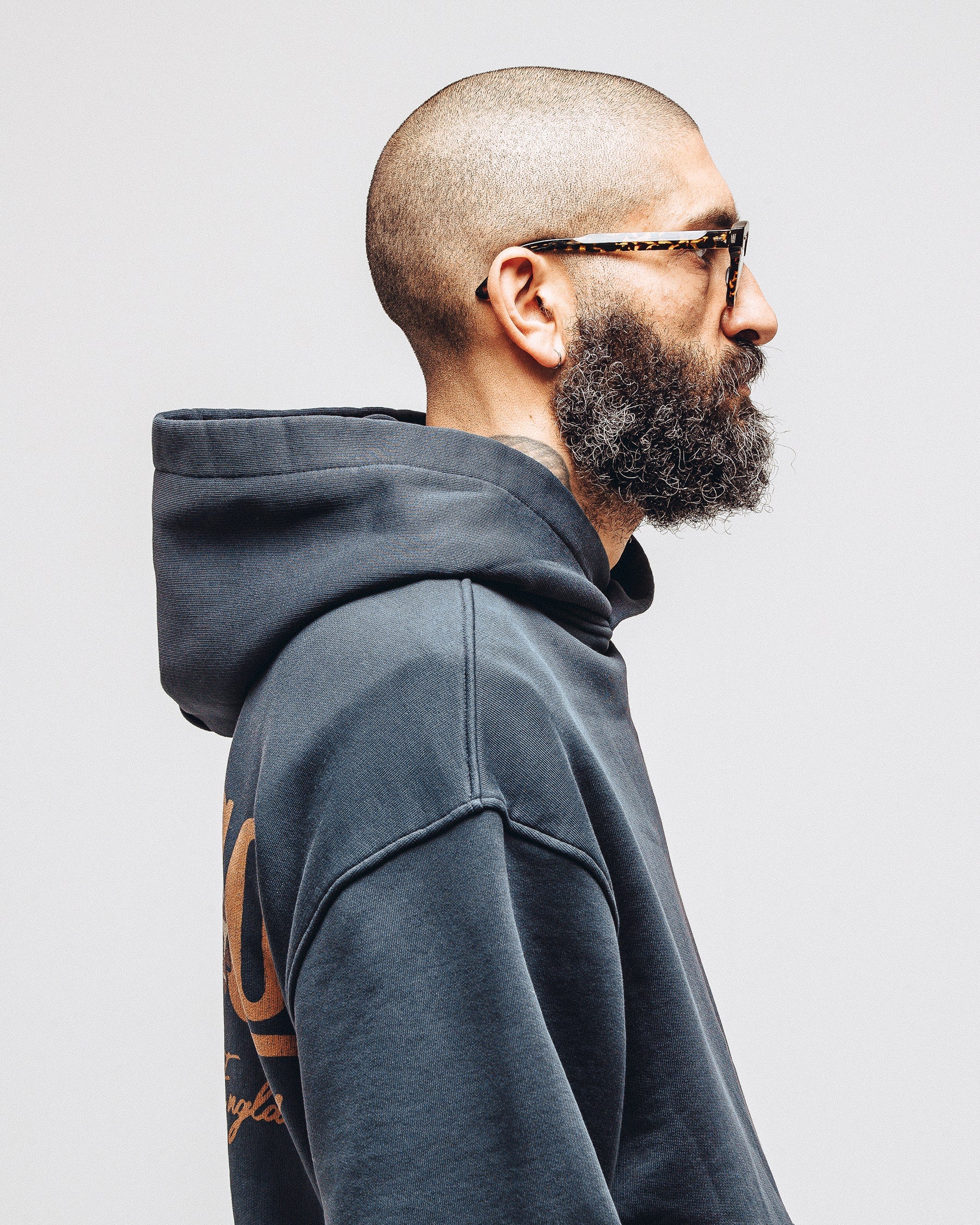 Bucking Bronco Hoodie - Washed Black - Image 8