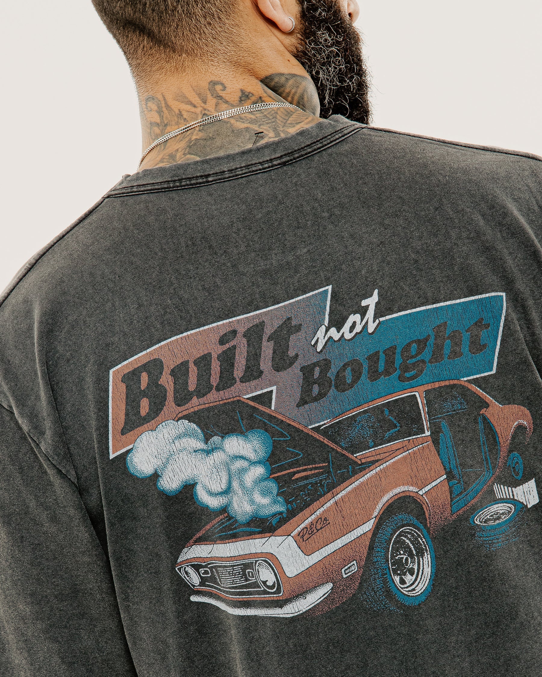 Built Not Bought T-Shirt - Acid Wash - Image 4