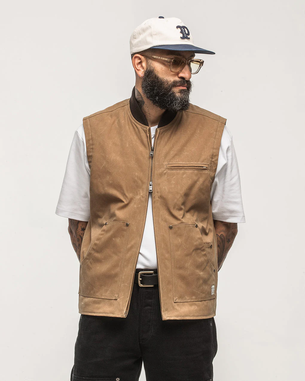 Canyon Waxed Vest - Tan - Image 3