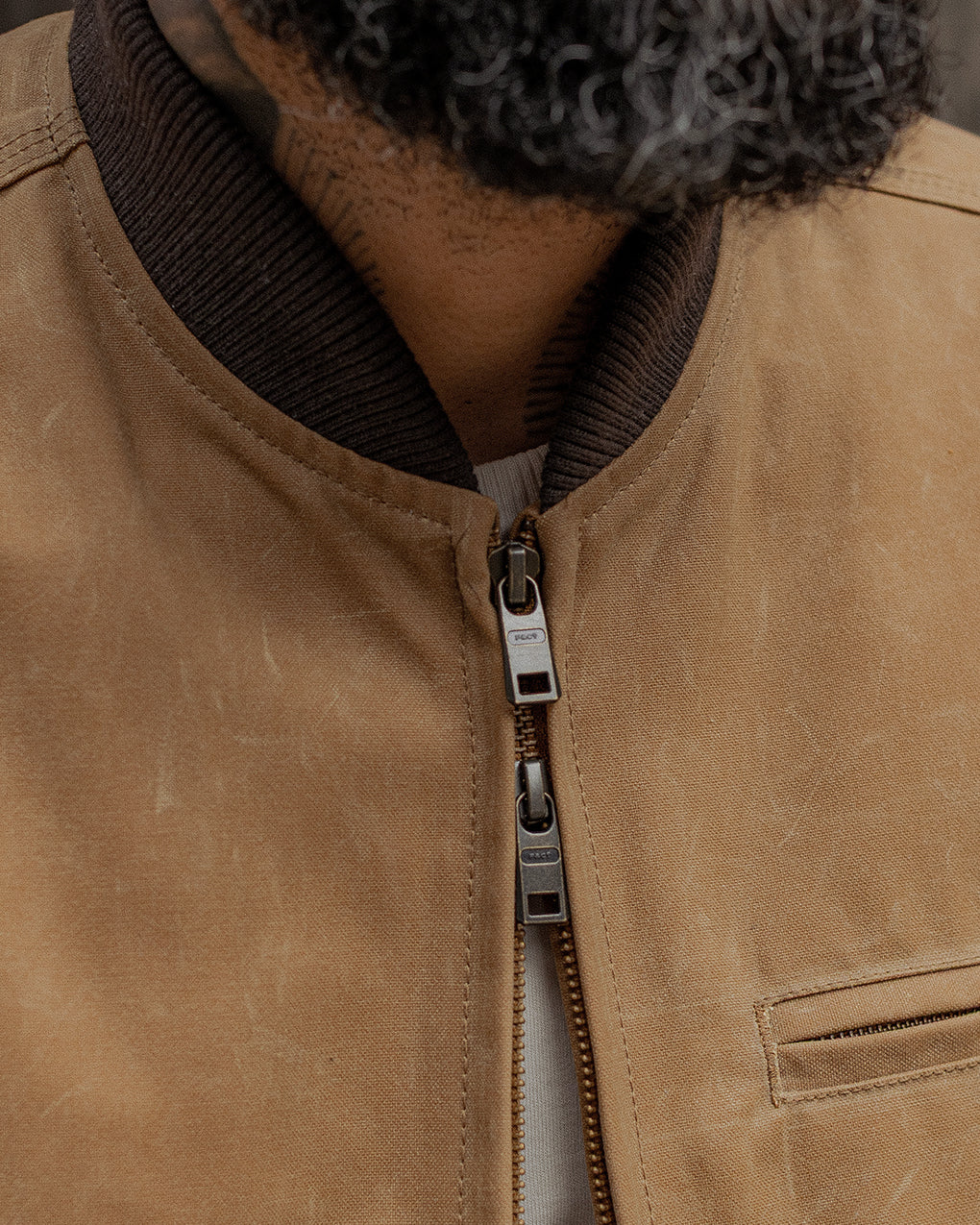 Canyon Waxed Vest - Tan - Image 5