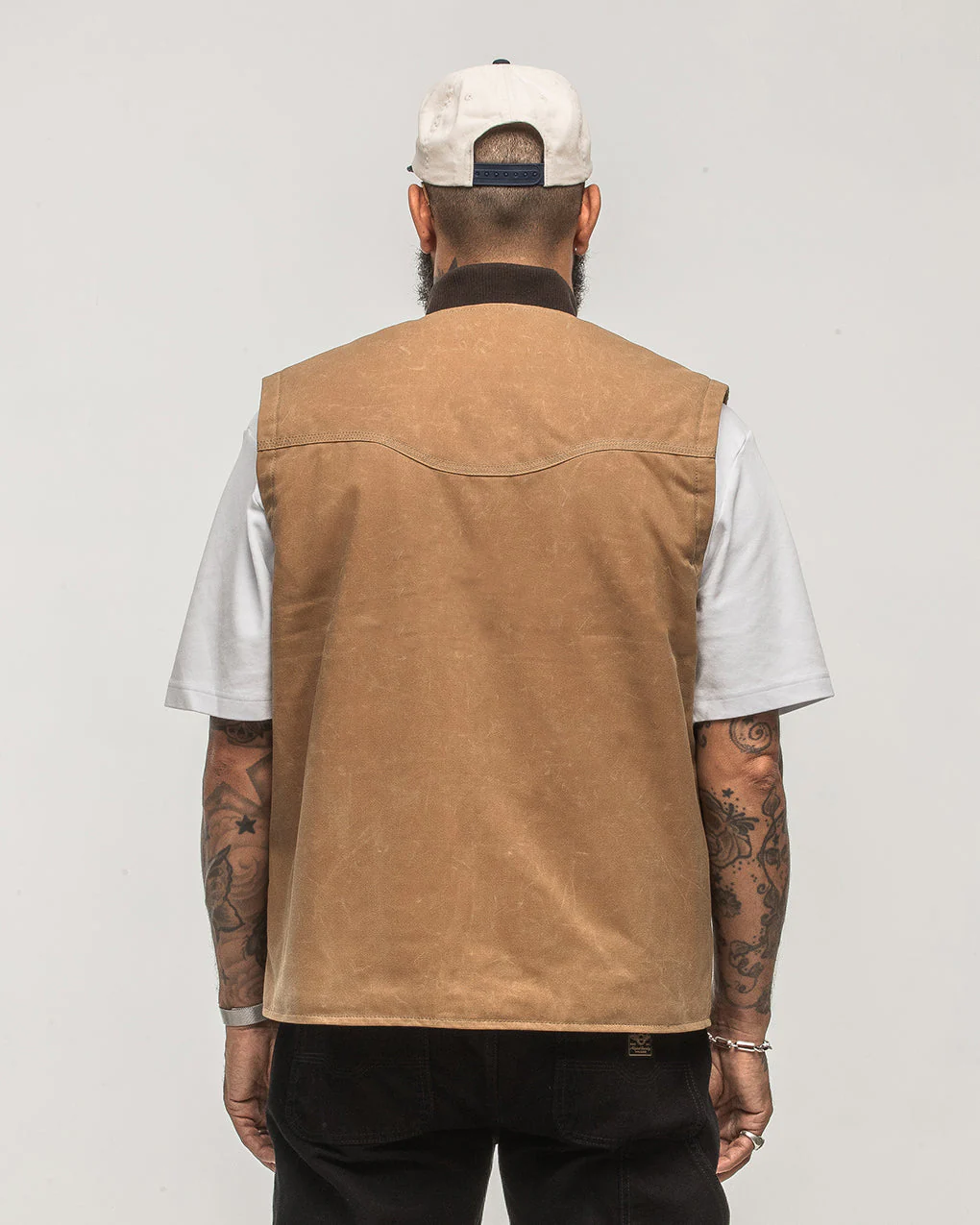 Canyon Waxed Vest - Tan - Image 8