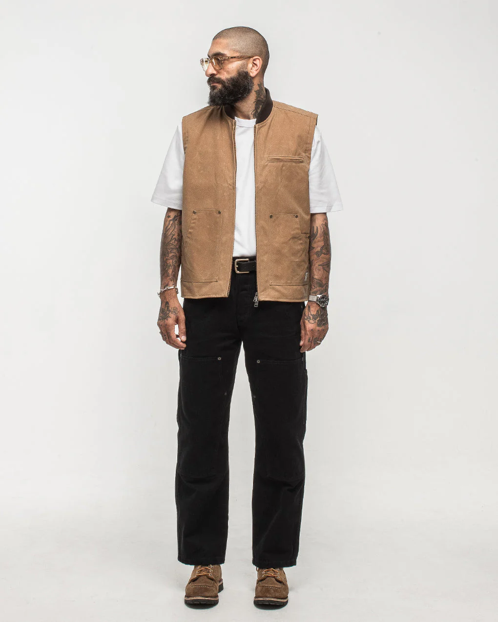 Canyon Waxed Vest - Tan - Image 9