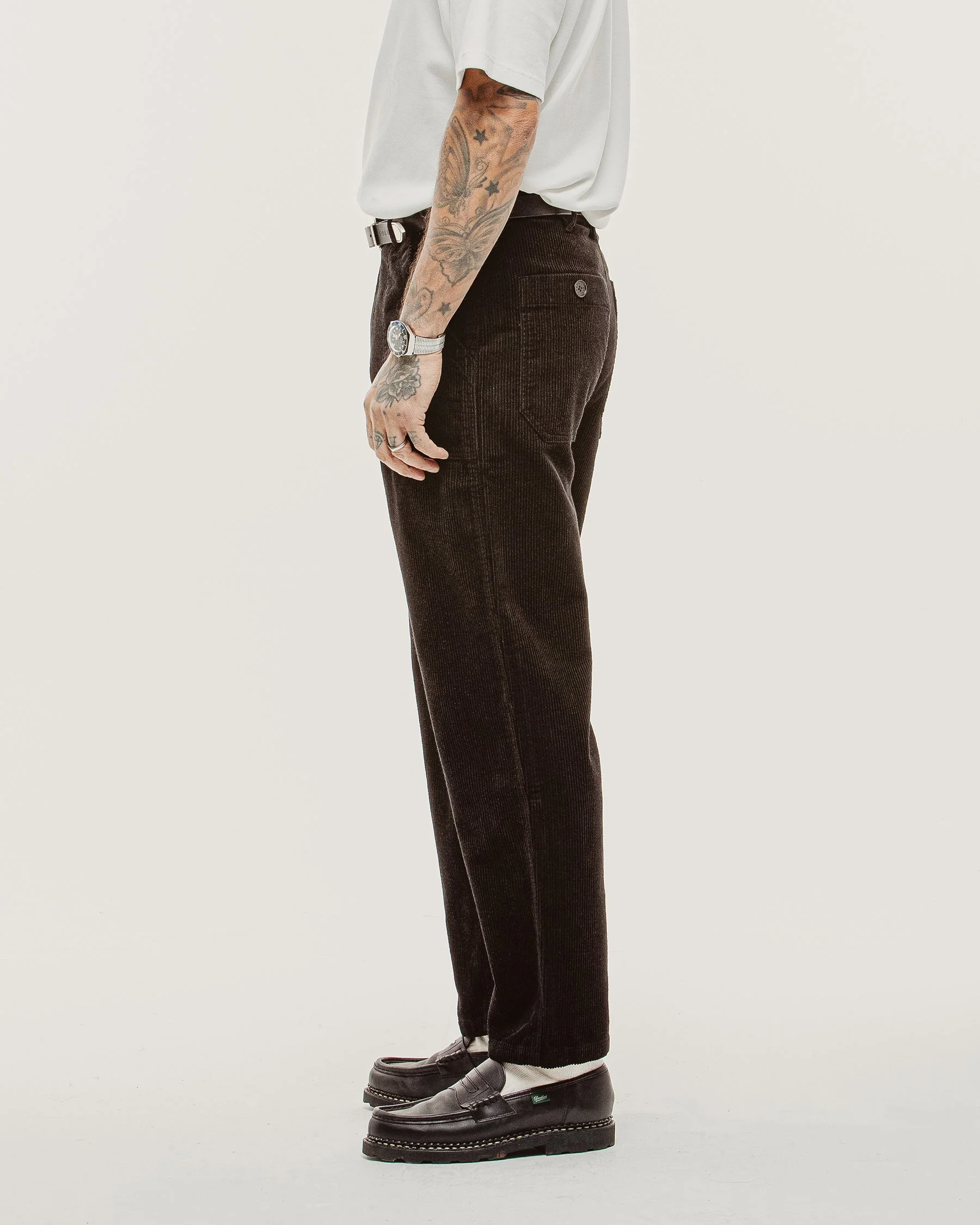 Cord Service Fatigue Pants - Black - Image 5