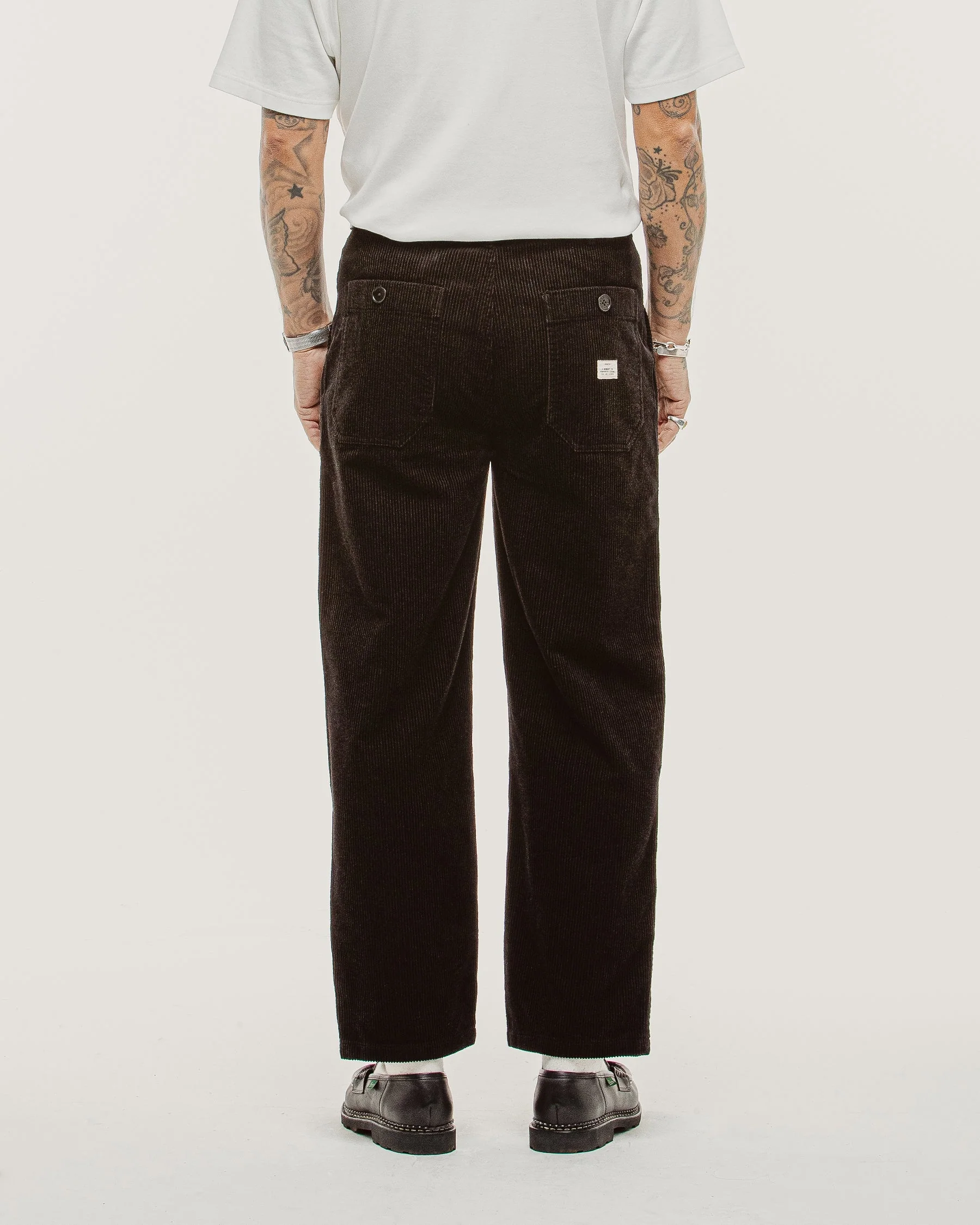 Cord Service Fatigue Pants - Black - Image 6