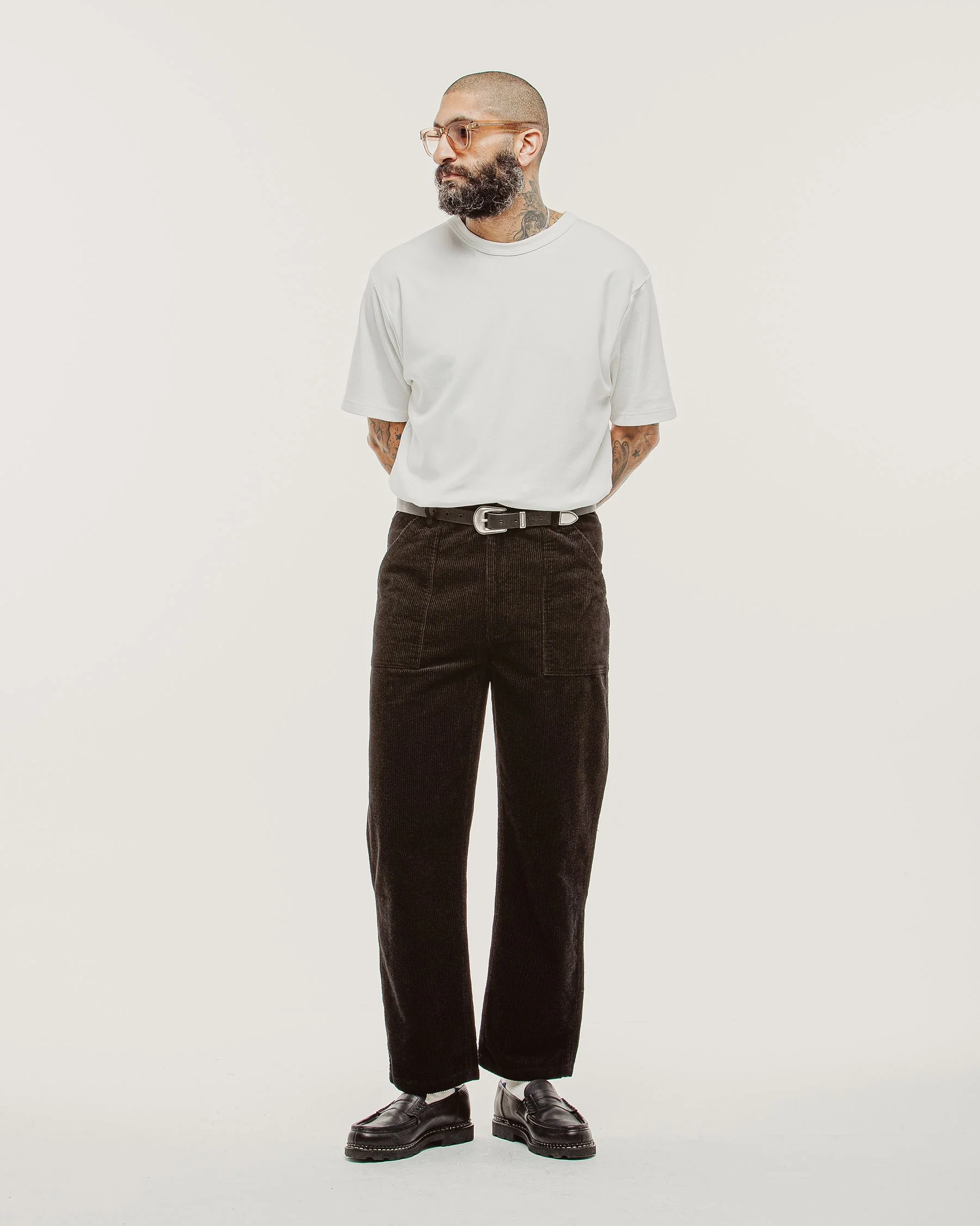 Cord Service Fatigue Pants - Black - Image 7