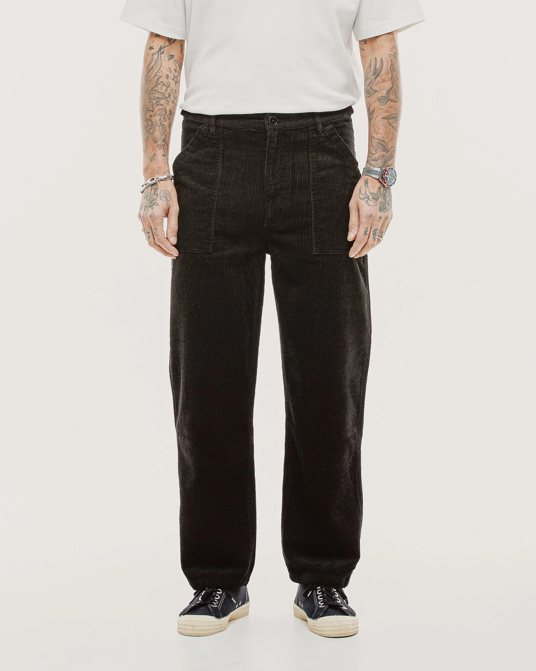 Cord Service Fatigue Pants - Black - Image 9