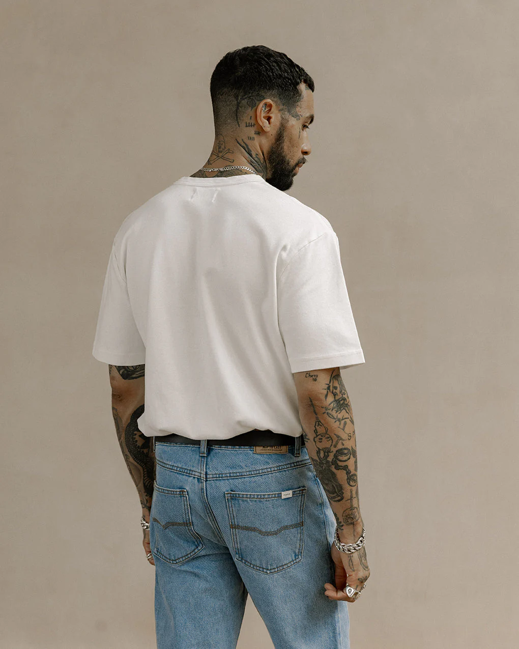 Crafted Heavyweight T-Shirt - Off White - Image 4