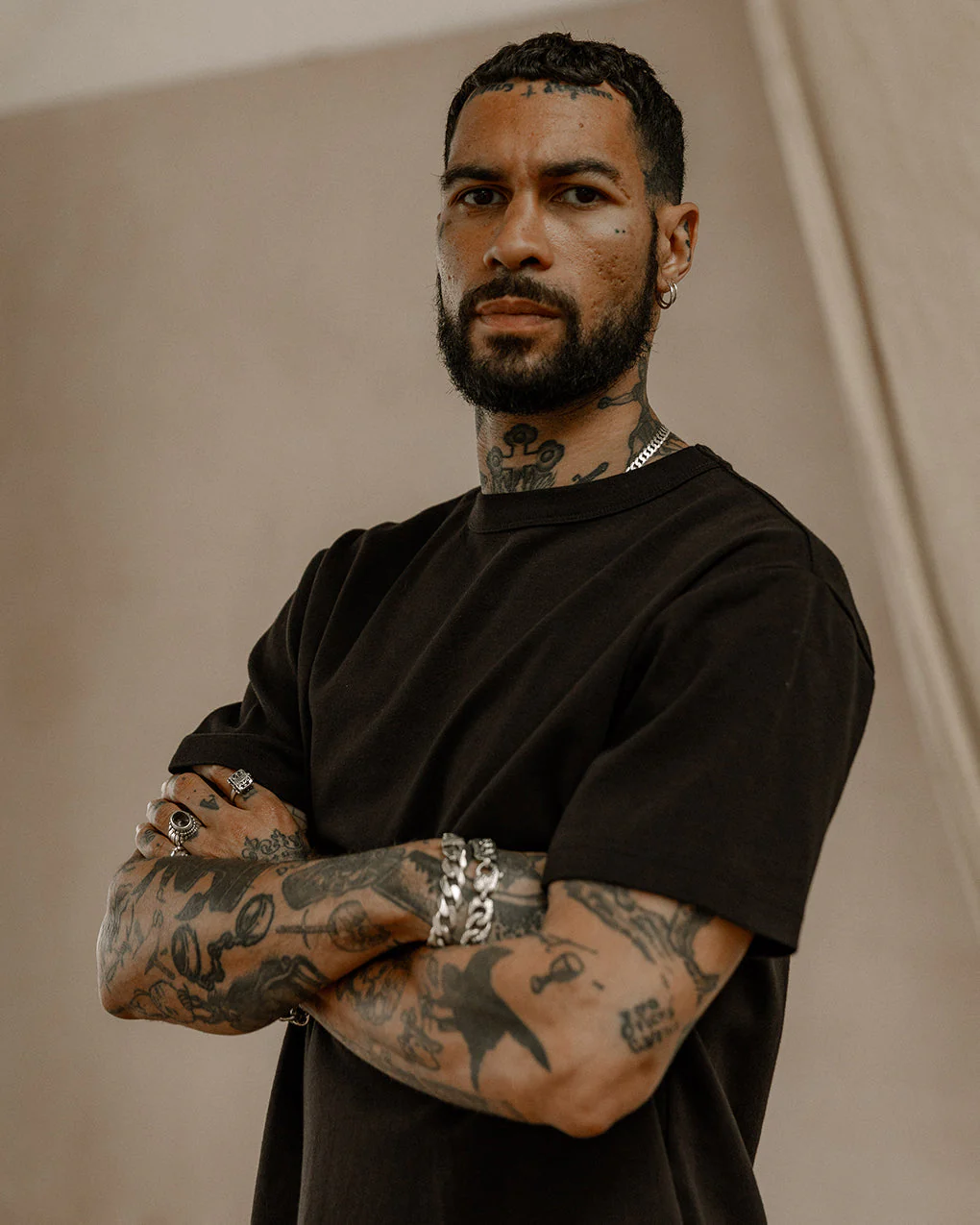 Crafted Heavyweight T-Shirt - Washed Black - Image 3