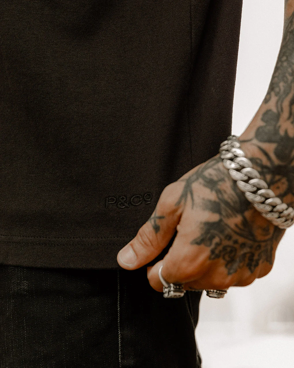 Crafted Heavyweight T-Shirt - Washed Black - Image 6