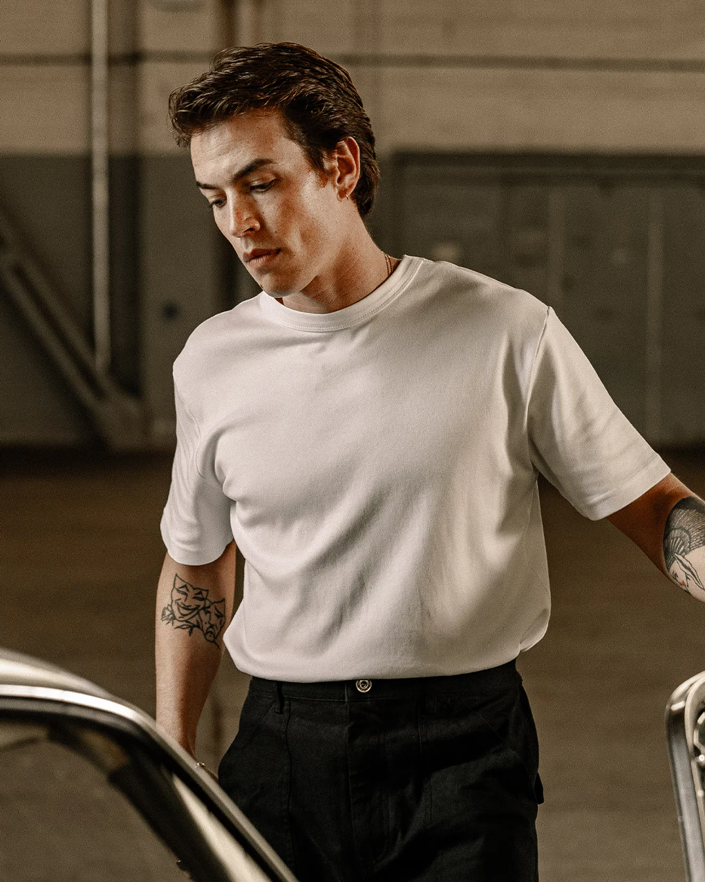 Crafted Heavyweight T-Shirt - White - Image 6