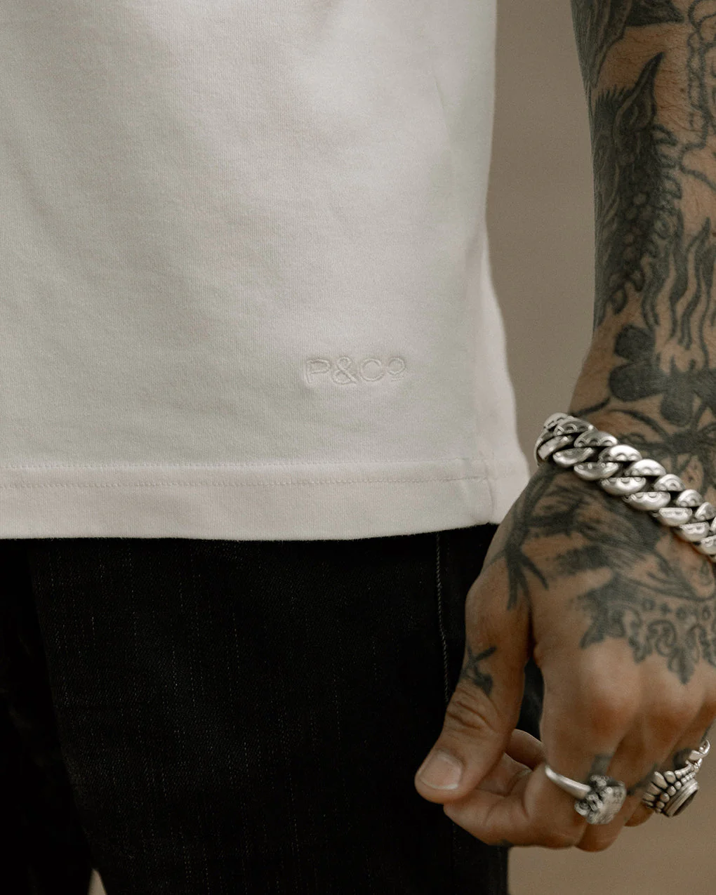 Crafted Heavyweight T-Shirt - White - Image 7
