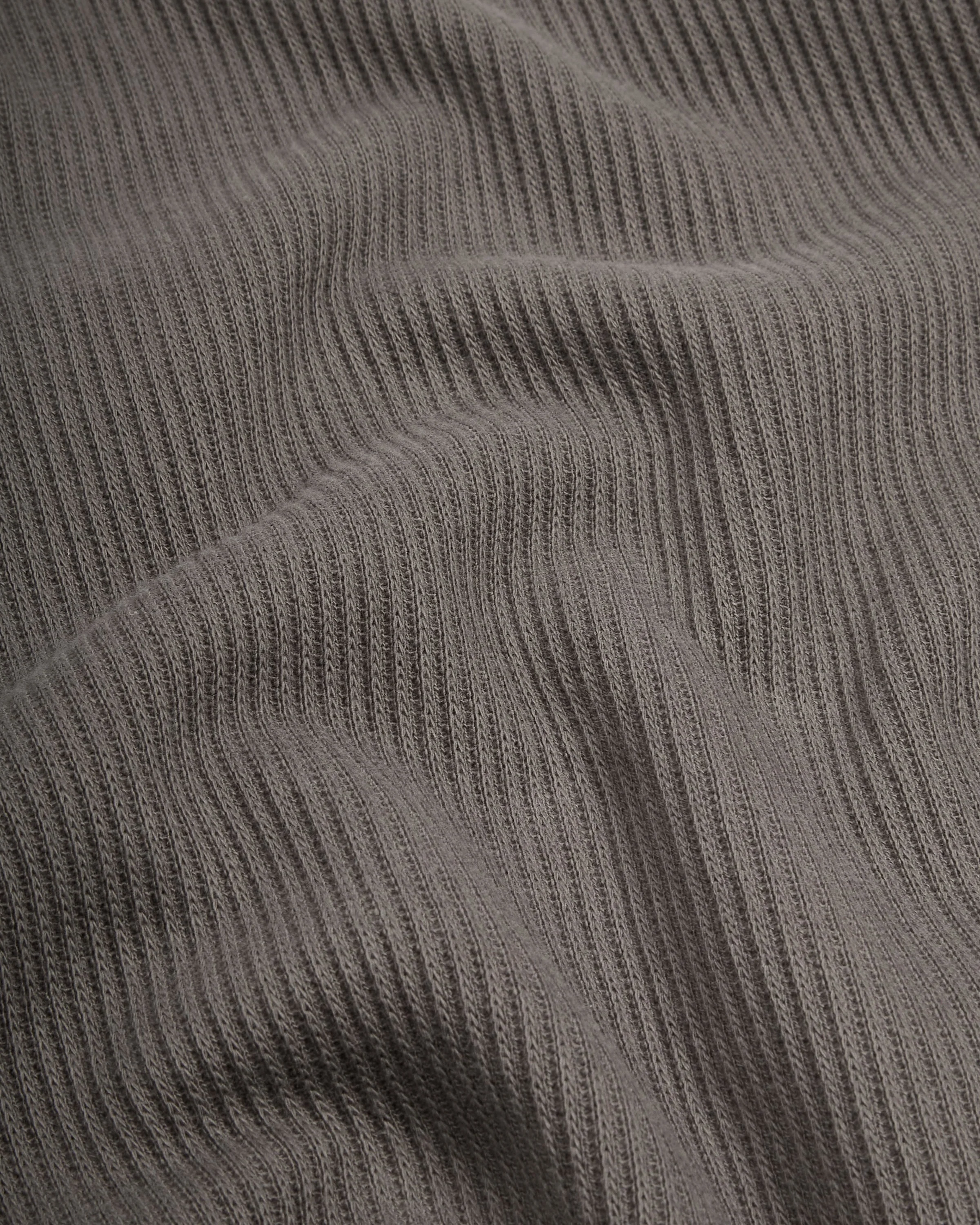 Crafted Ribbed Longsleeve - Charcoal - Image 3