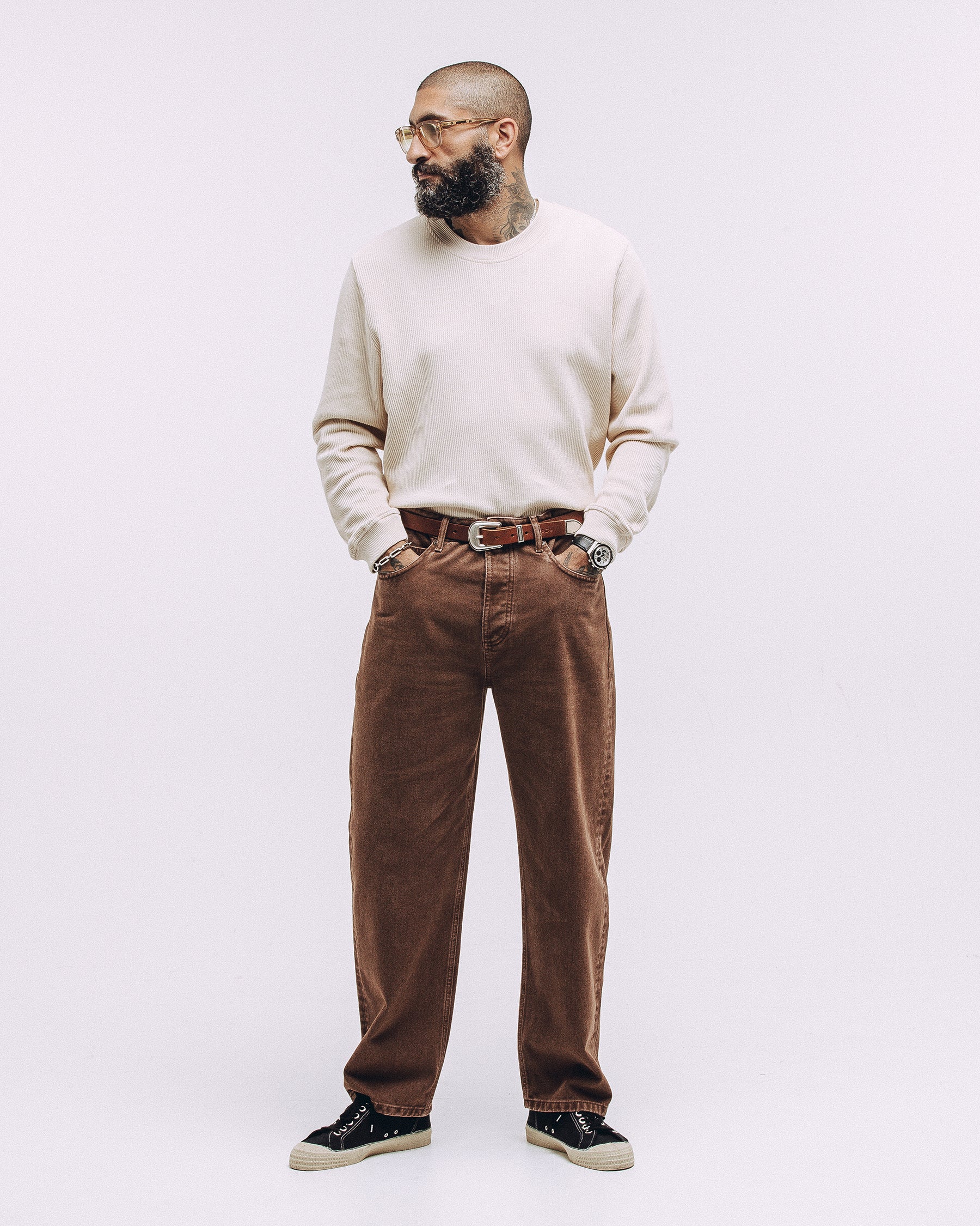 Crafted Ribbed Longsleeve - Ecru - Image 6