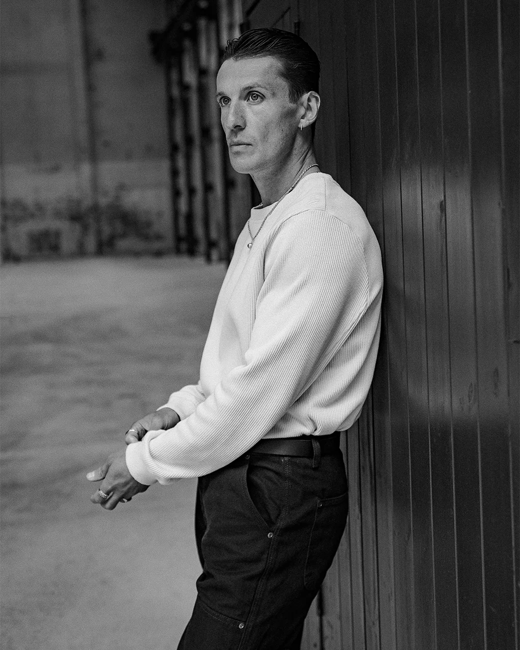 Crafted Ribbed Longsleeve - Ecru - Image 7