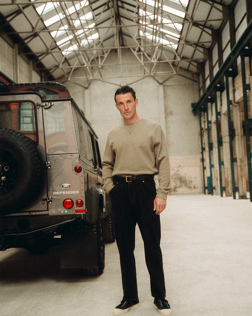 Crafted Ribbed Longsleeve - Olive - Image 4
