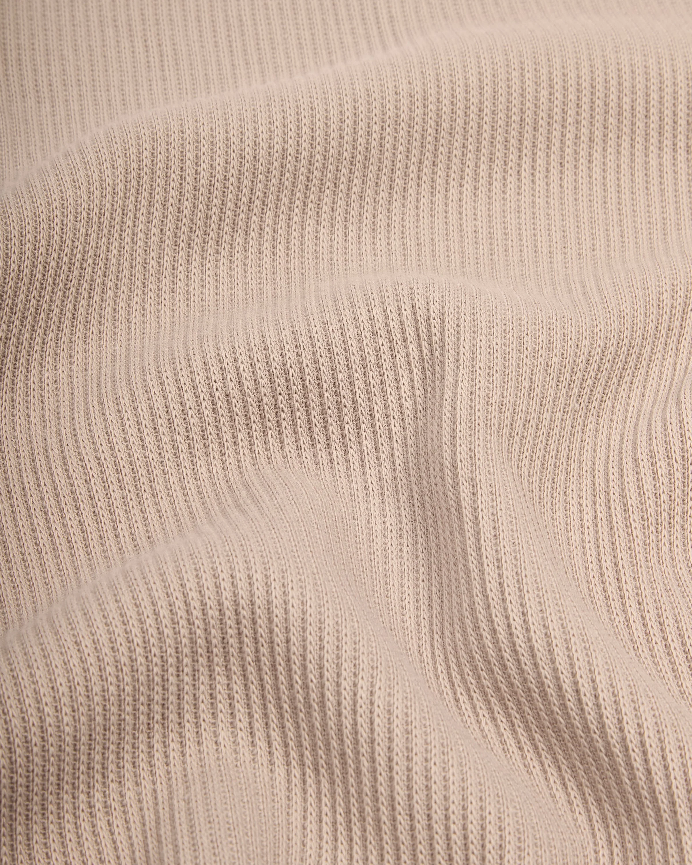 Crafted Ribbed Longsleeve - Tan - Image 7