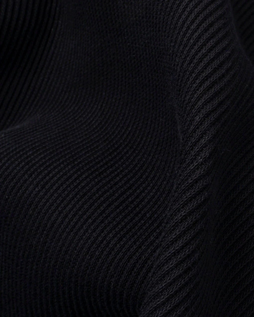 Crafted Ribbed Longsleeve - Washed Black - Image 5