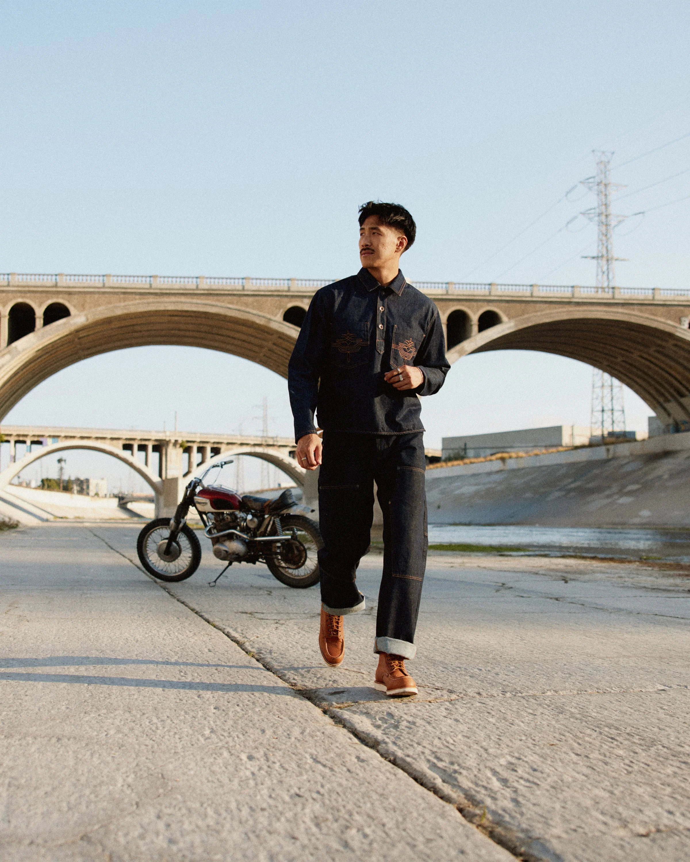 Crafter Smock - Raw Indigo - Image 10