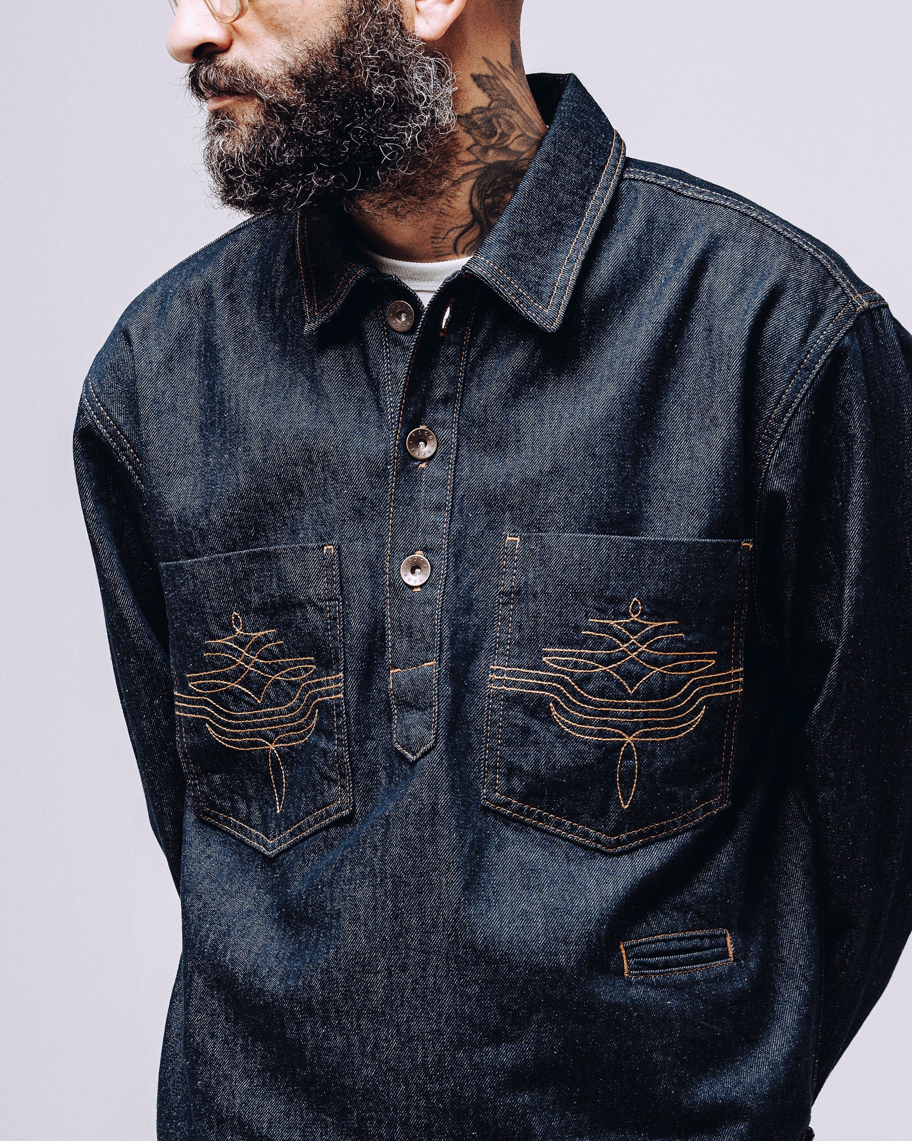 Crafter Smock - Raw Indigo - Image 5